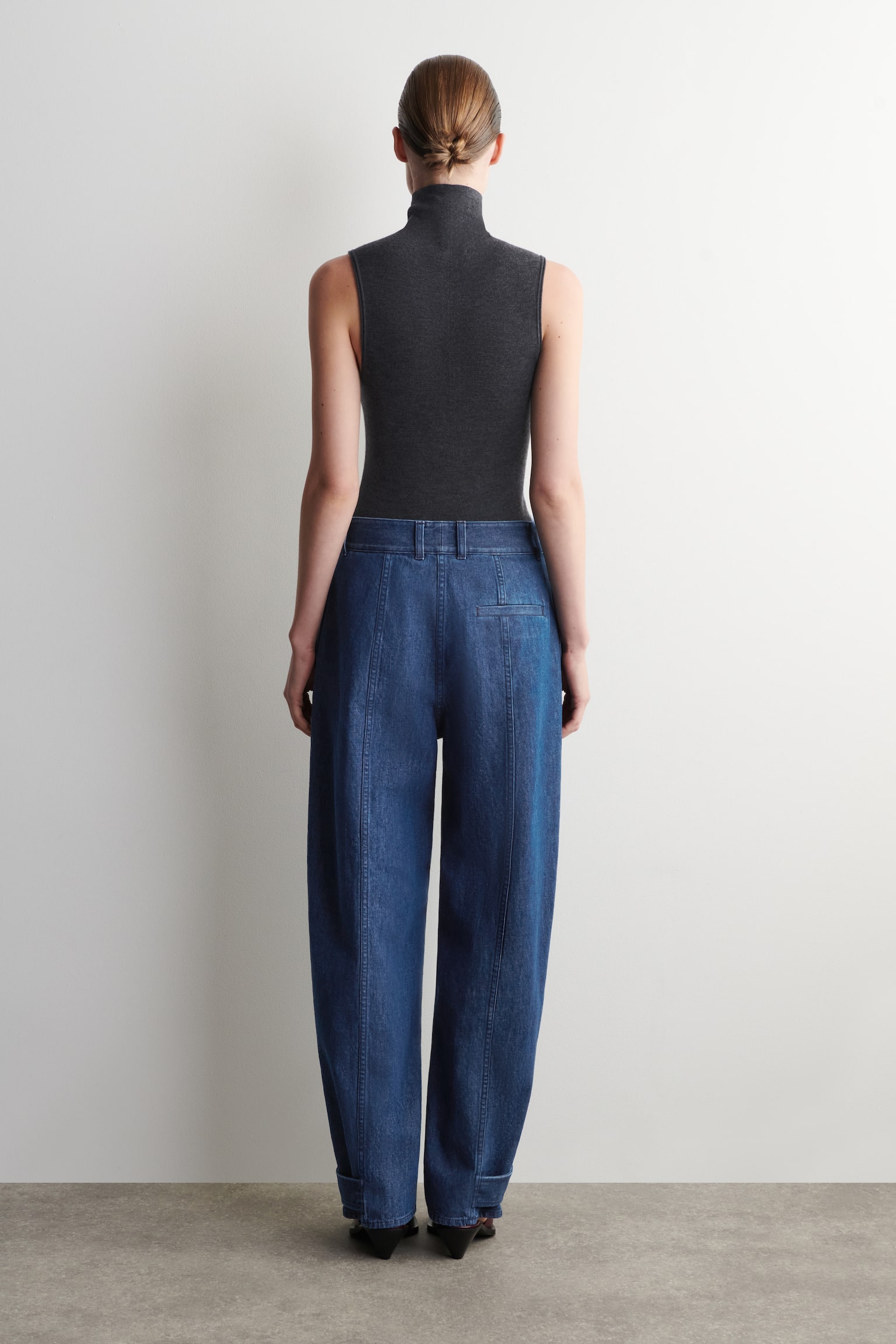 DENIMOVÉ KALHOTY TULIPÁN - MODRÁ - 7