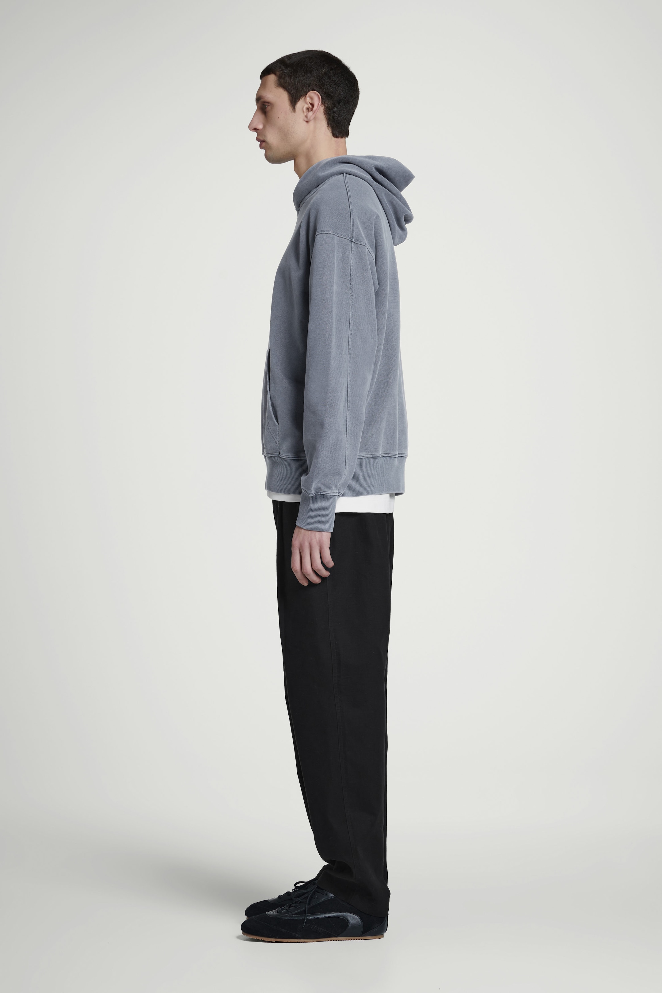 SWEAT À CAPUCHE EN JERSEY DE COTON DÉLAVÉ