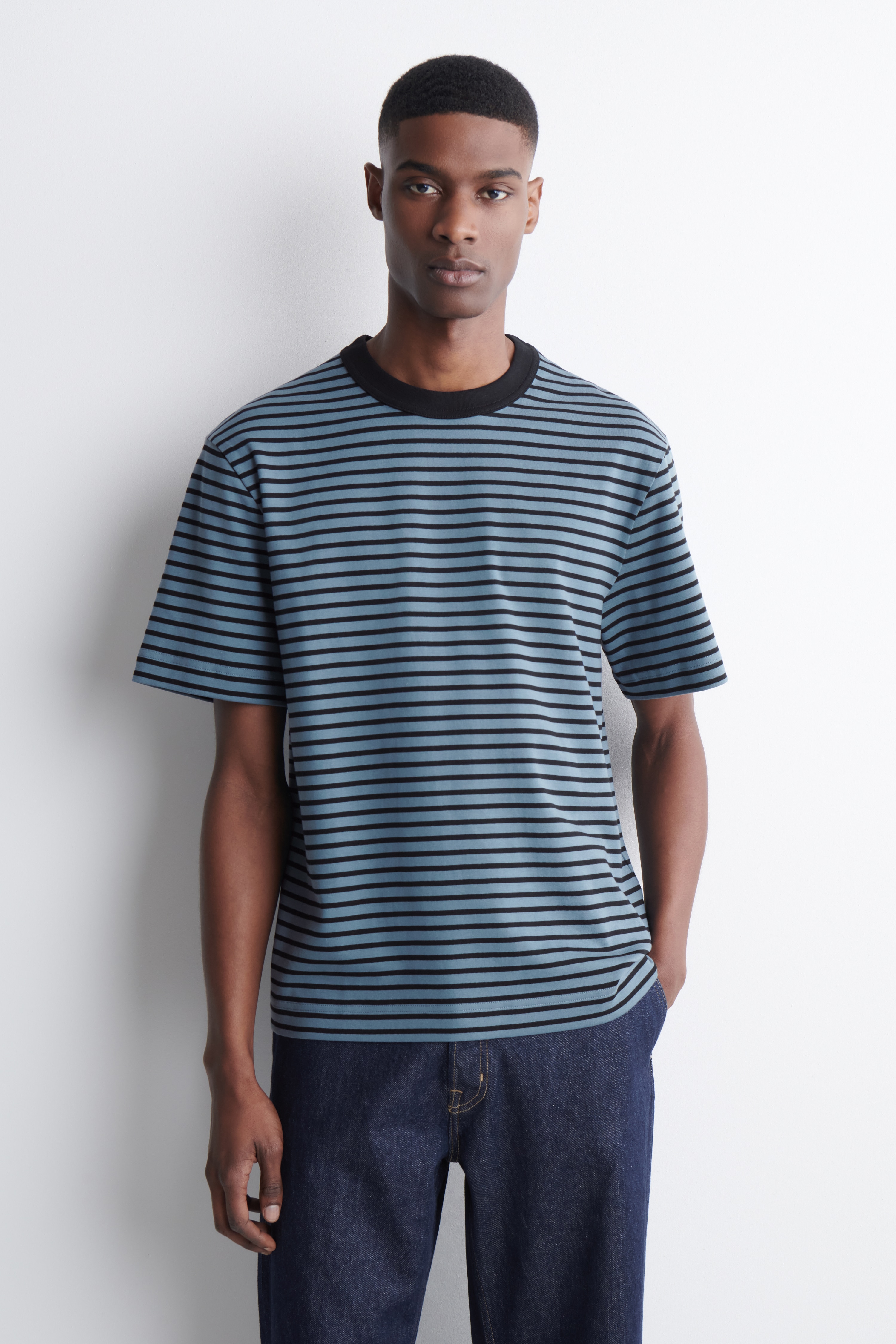 T-SHIRT GIROCOLLO IN COTONE INTERLOCK