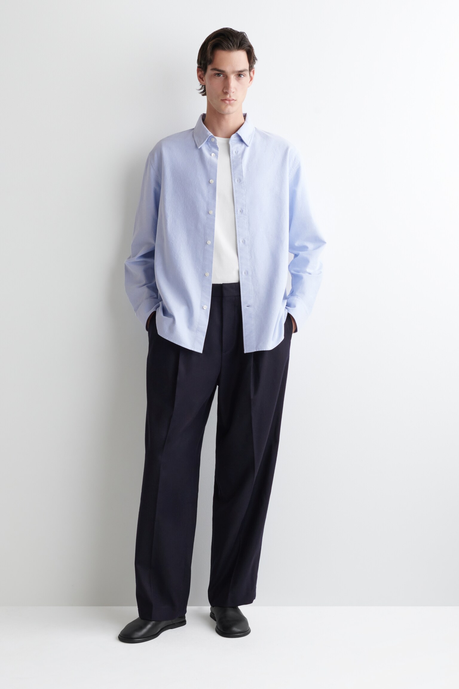 CHEMISE OXFORD EN COTON - BLEU CIEL/BLEU / BLANC / RAYURES/BEIGE / BLANC / RAYÉ/BLANC - 8