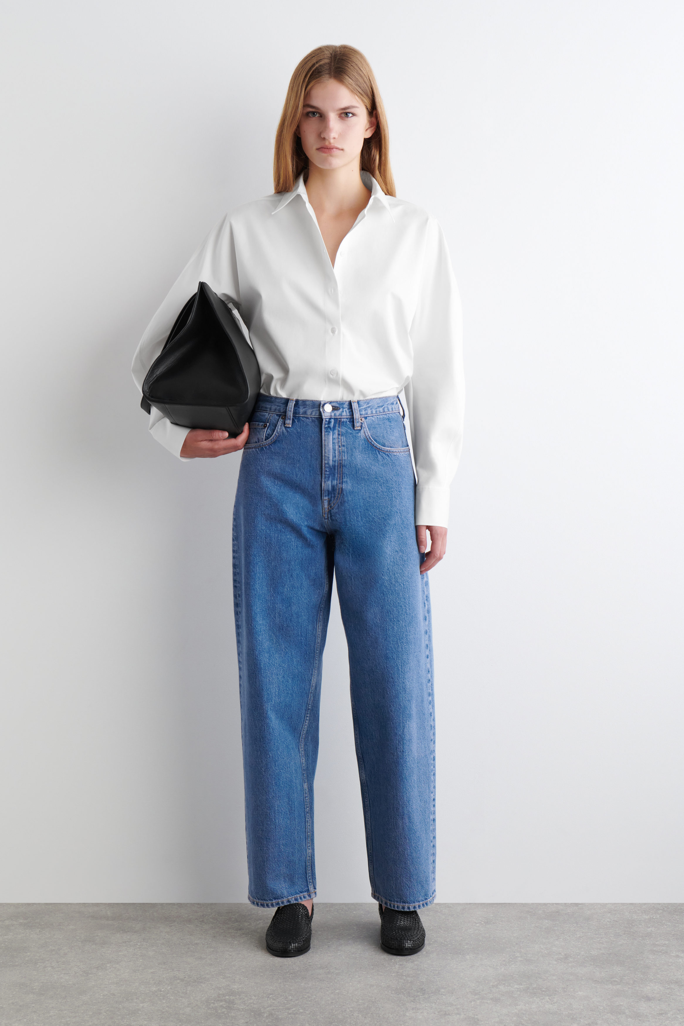 【AAKE】COZ DENIM PT STRAIGHT-LEG DENIM PANTS - DARK BLUE | COS