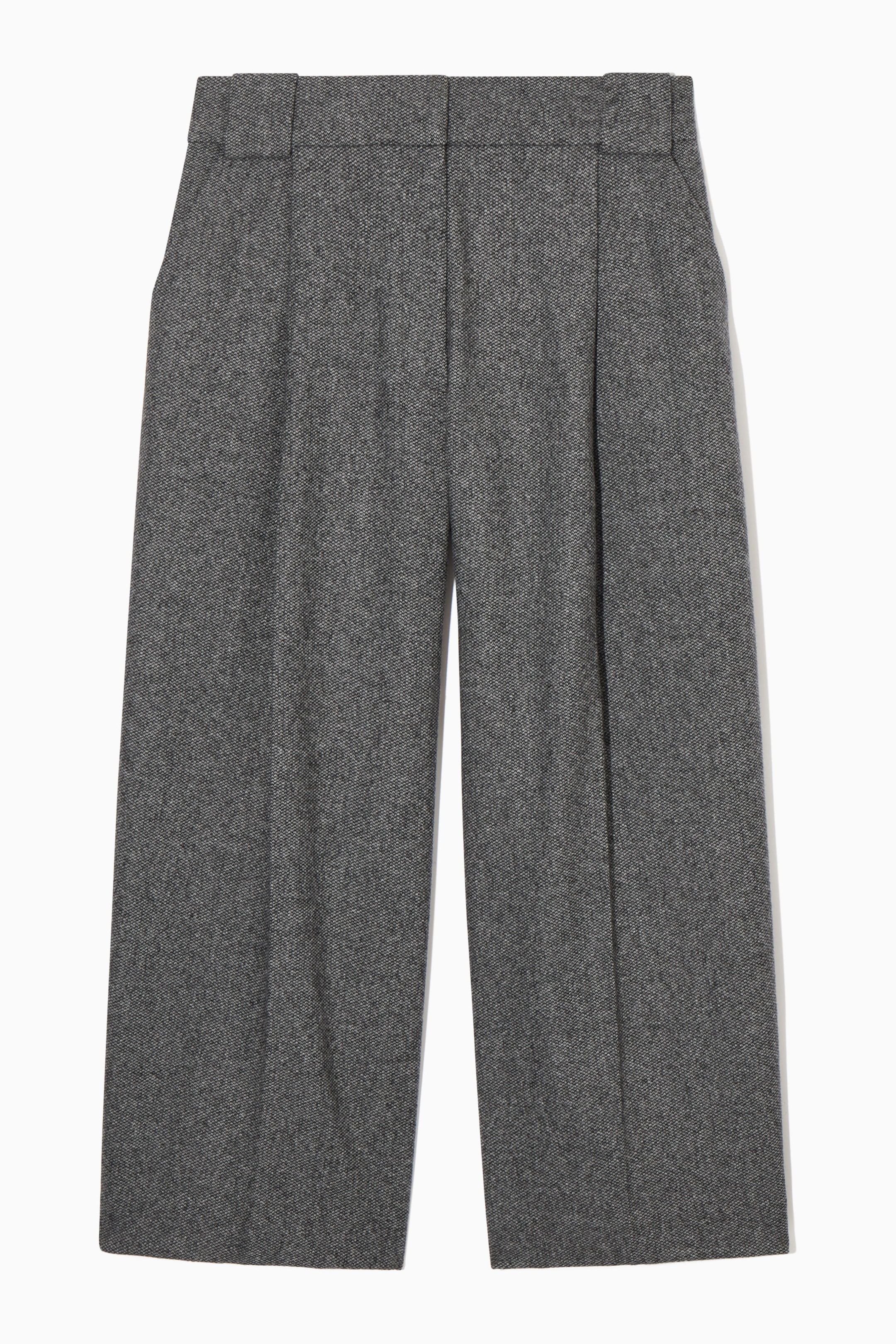 CULOTTES AUS WOLLFLANELL MIT WEITEM BEIN