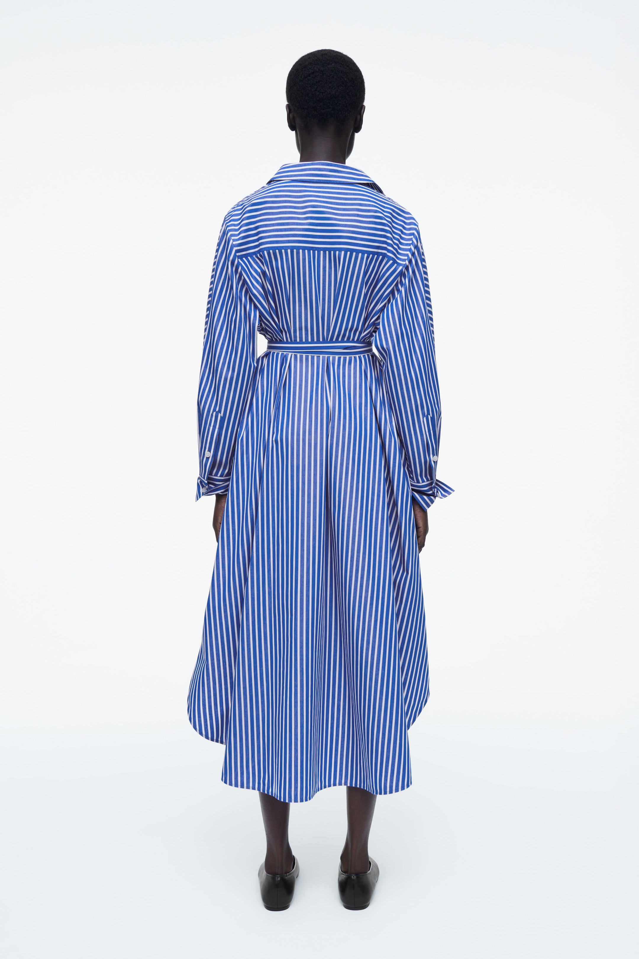 RELAXED COTTON SHIRT DRESS