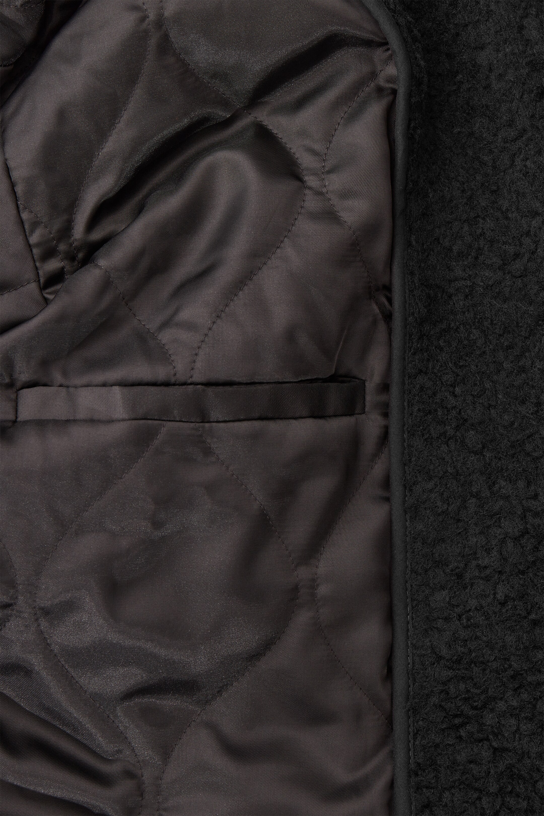 View larger image: PADDED FAUX SHEARLING JACKET - BLACK - Men | H&M GB 3
