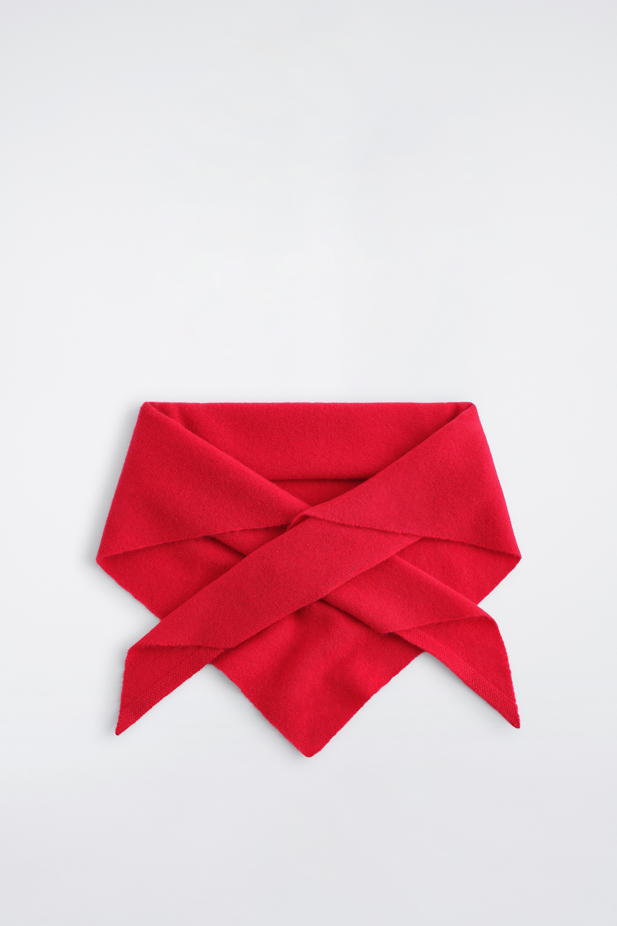 BUFANDA TRIANGULAR CASHMERE - ROJO/GRIS MARENGO/NEGRO/ROSA