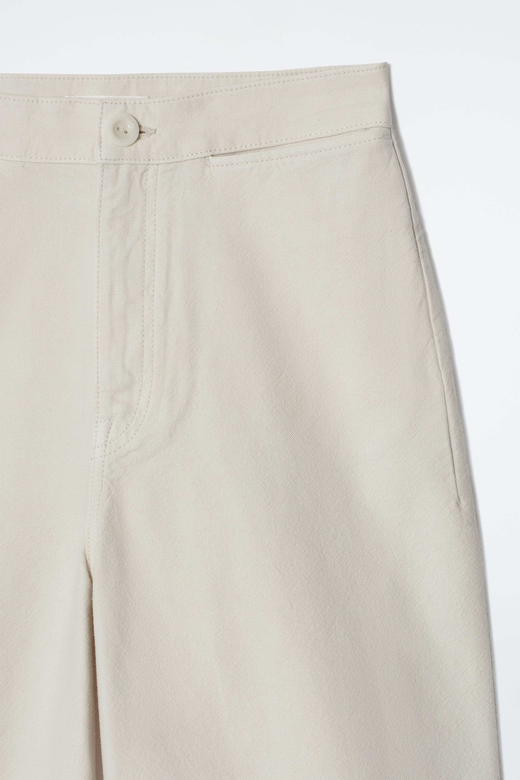 View larger image: WIDE-LEG DENIM TROUSERS - ECRU - Ladies | H&M GB 5