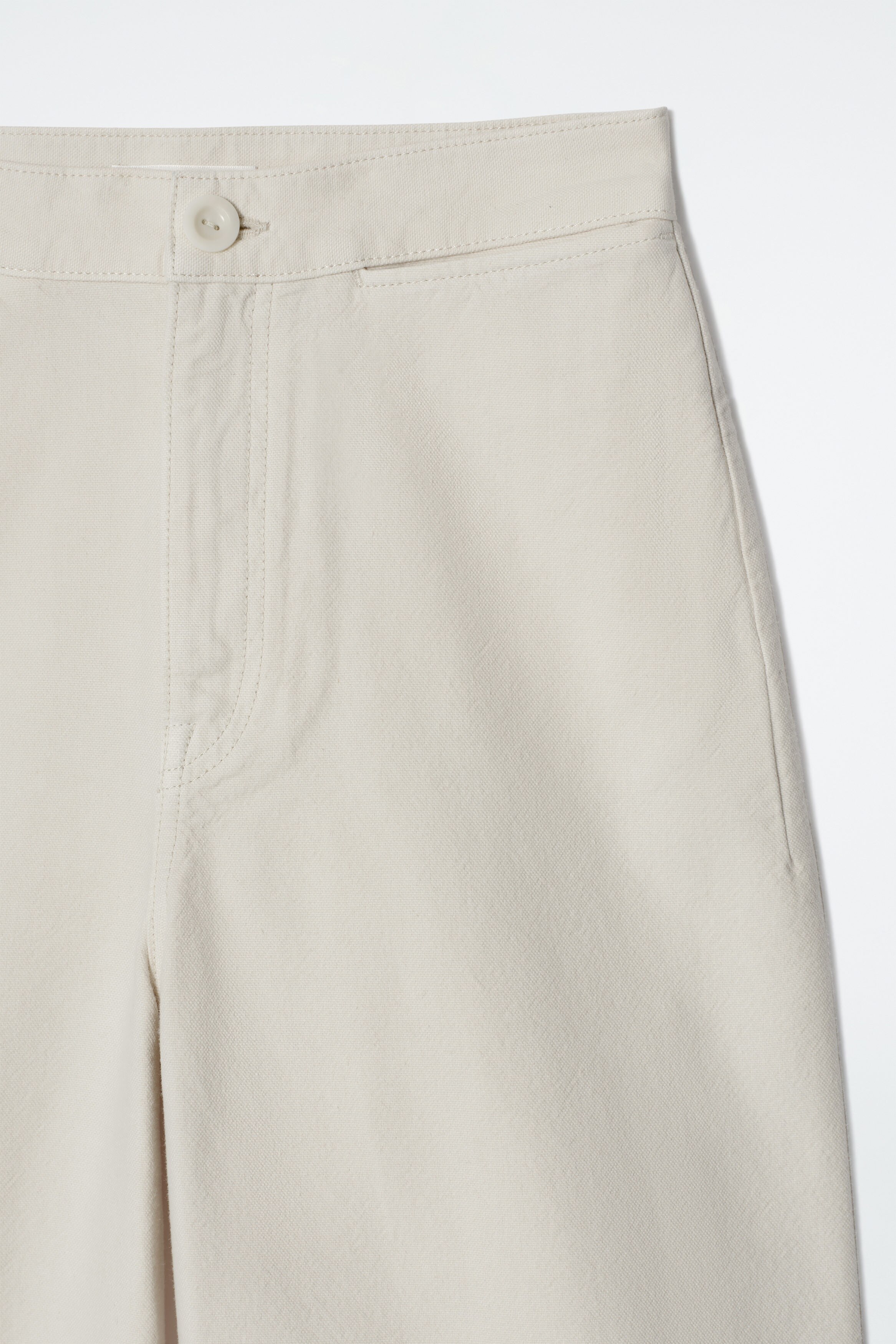 WIDE-LEG DENIM PANTS - ECRU | COS