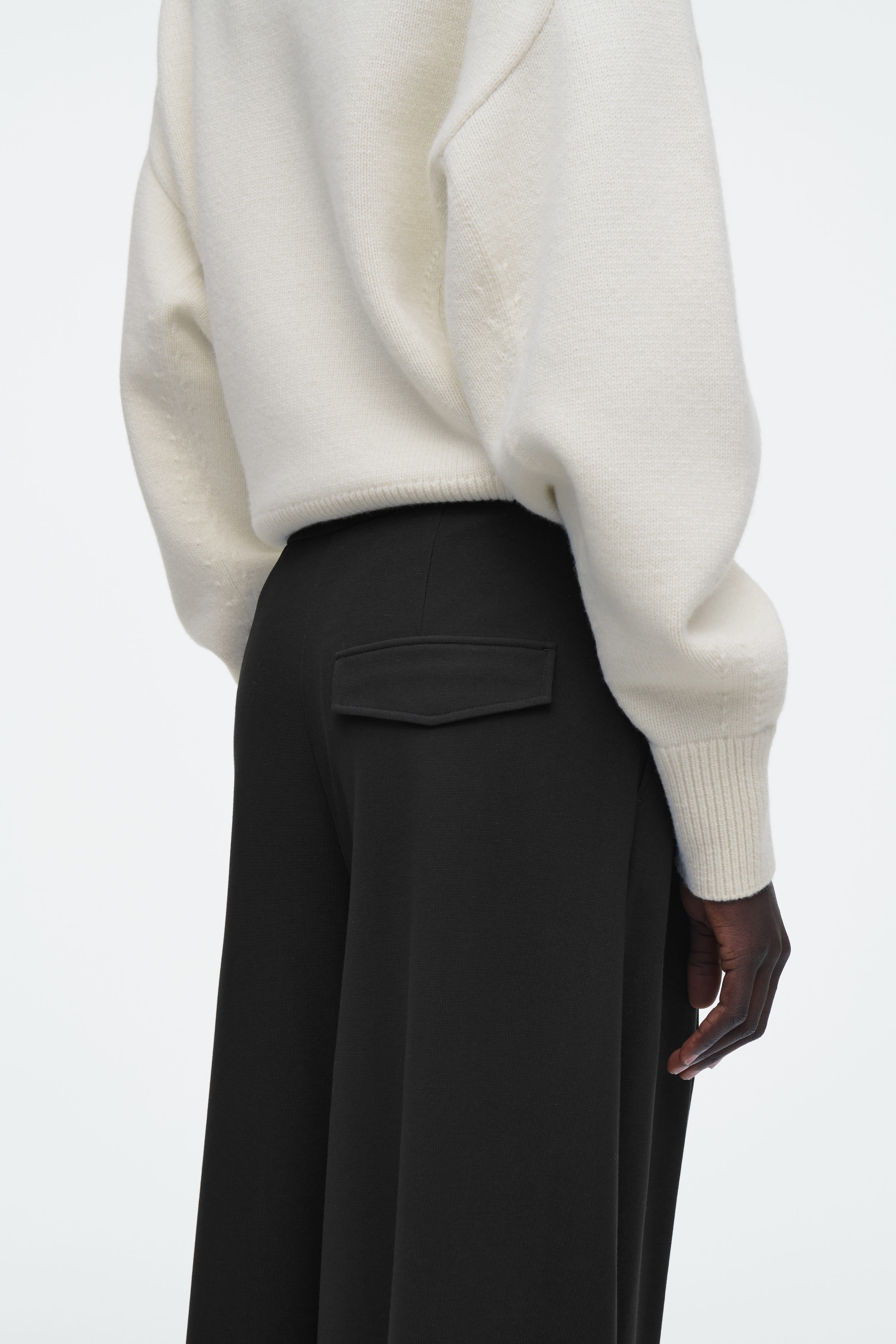 CROPPED WIDE-LEG PANTS