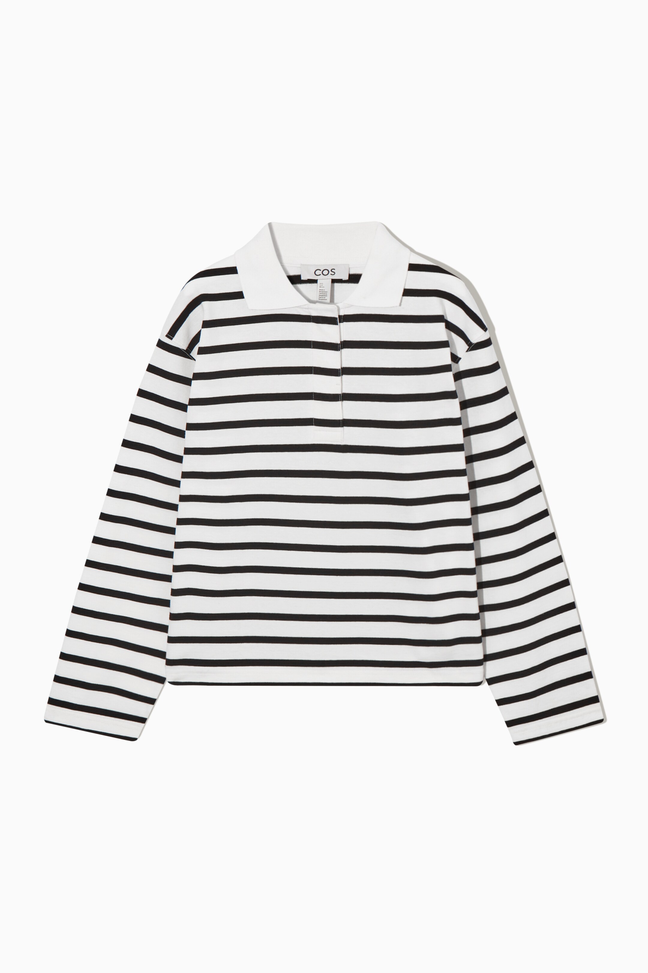 View larger image: RUGBY-STYLE POLO SHIRT - WHITE / STRIPED - Ladies | H&M GB 1