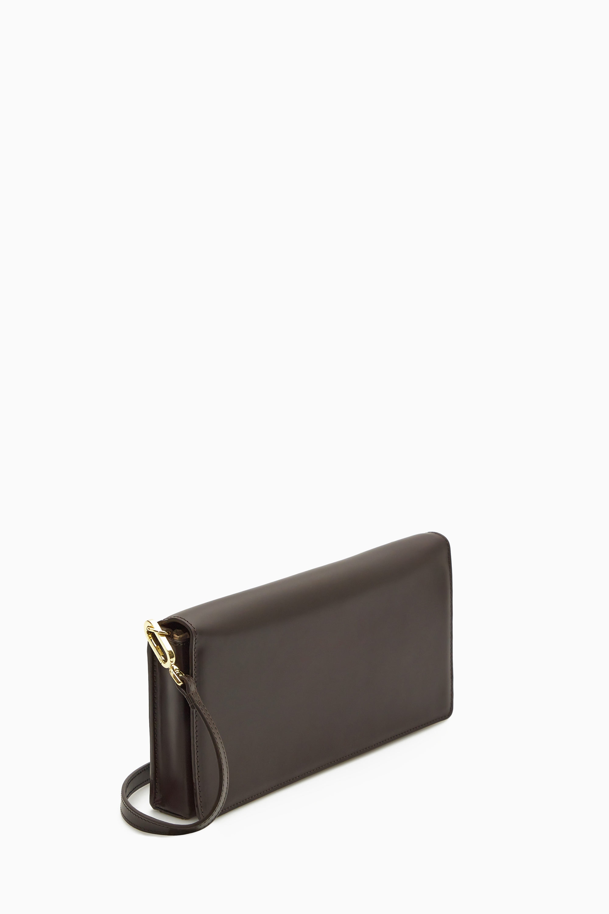 バッグ COS Minimal Shoulder Bag Leather brown MINIMAL SHOULDER BAG - LEATHER - DARK BROWN | COS