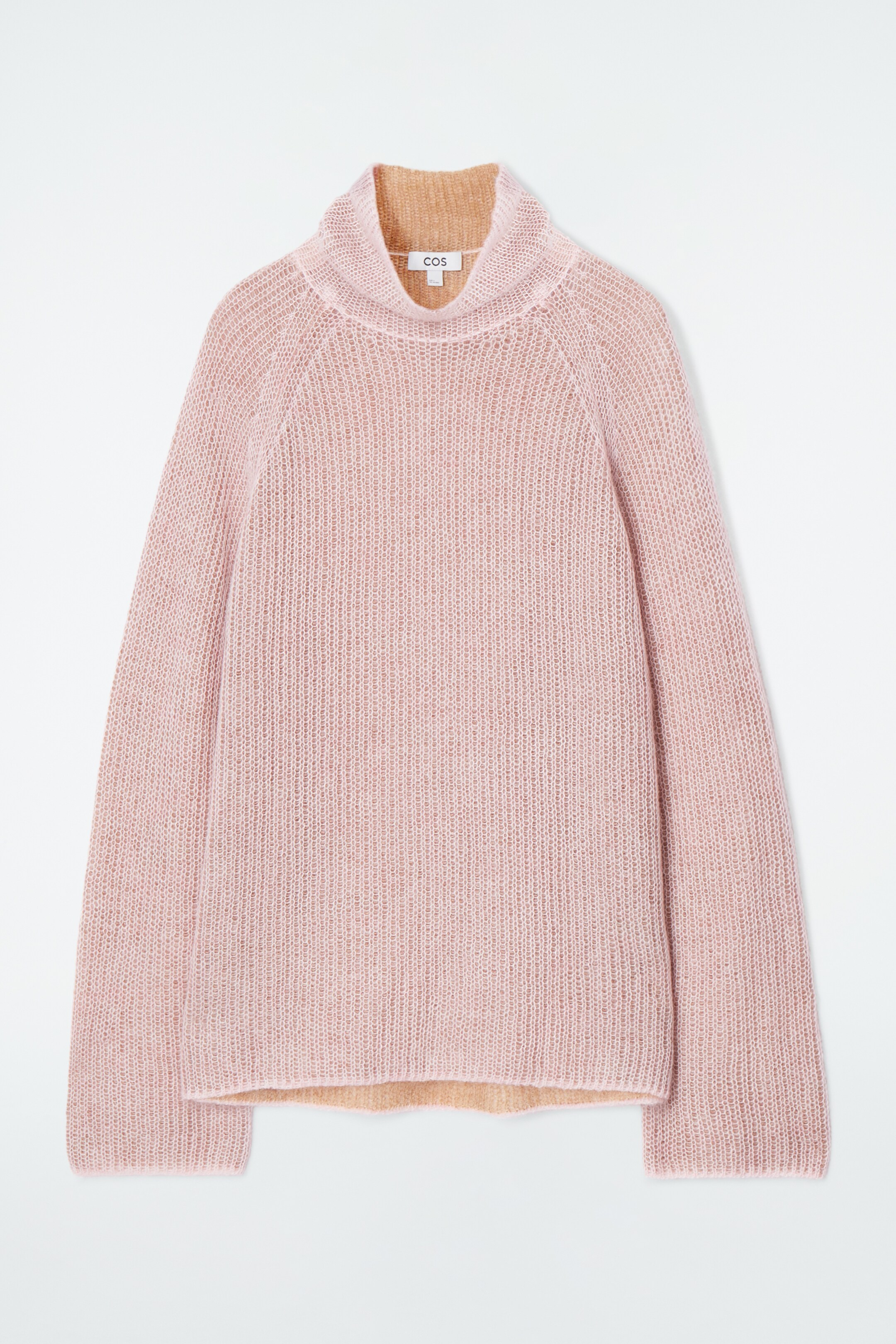 Ingrandisci l'immagine: TWO-TONE MOHAIR TURTLENECK JUMPER - APRICOT / CAMEL - DONNA | H&M CH 1