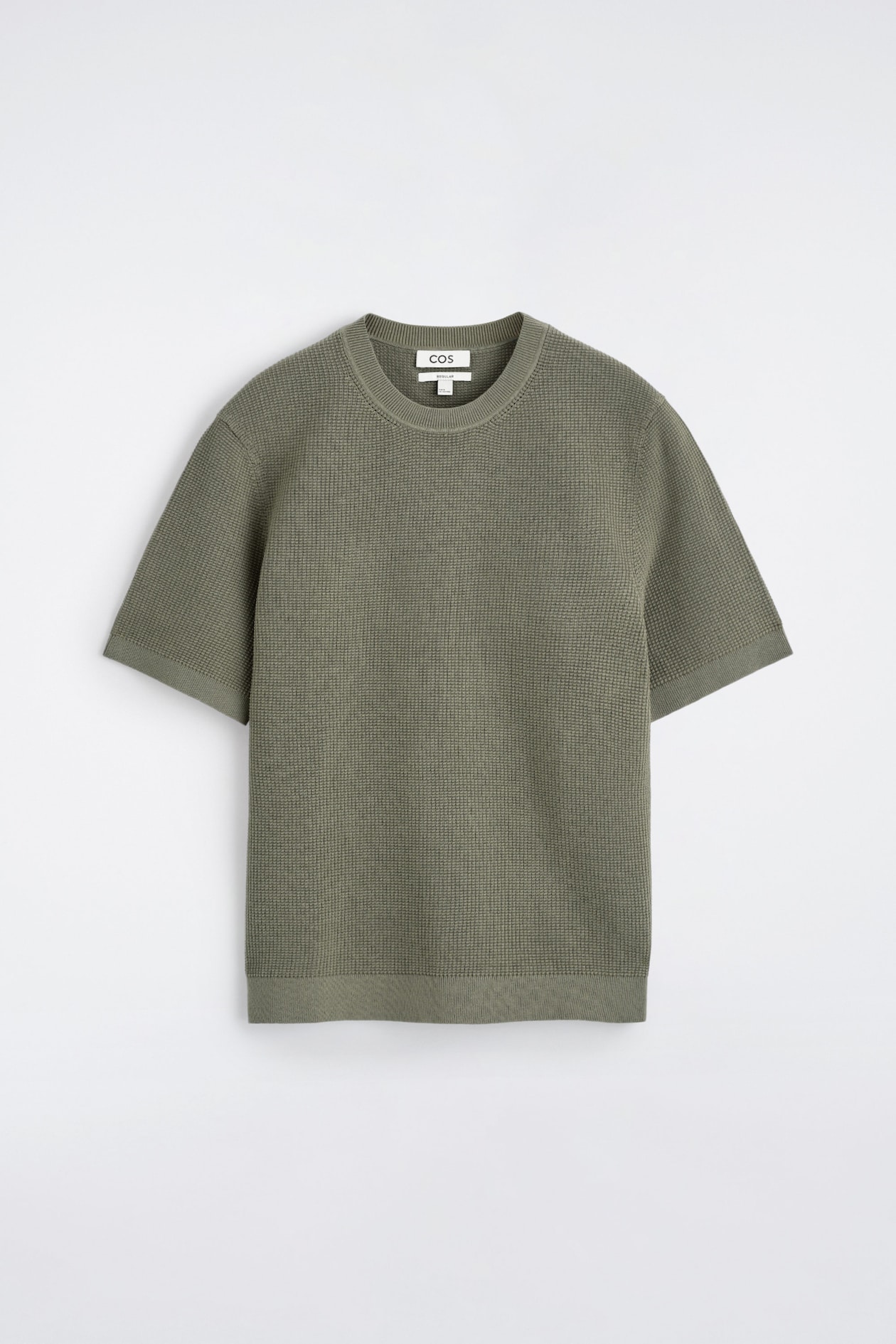 T-SHIRT AUS BAUMWOLLE IN WAFFELOPTIK