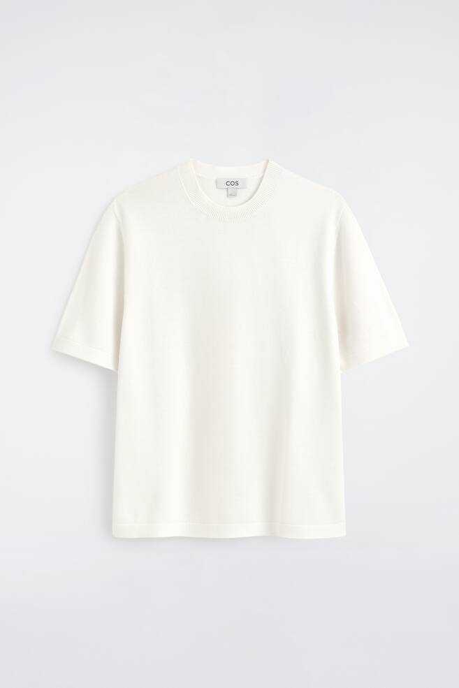 CAMISETA PUNTO ALGODÓN - BLANCO ROTO - 1