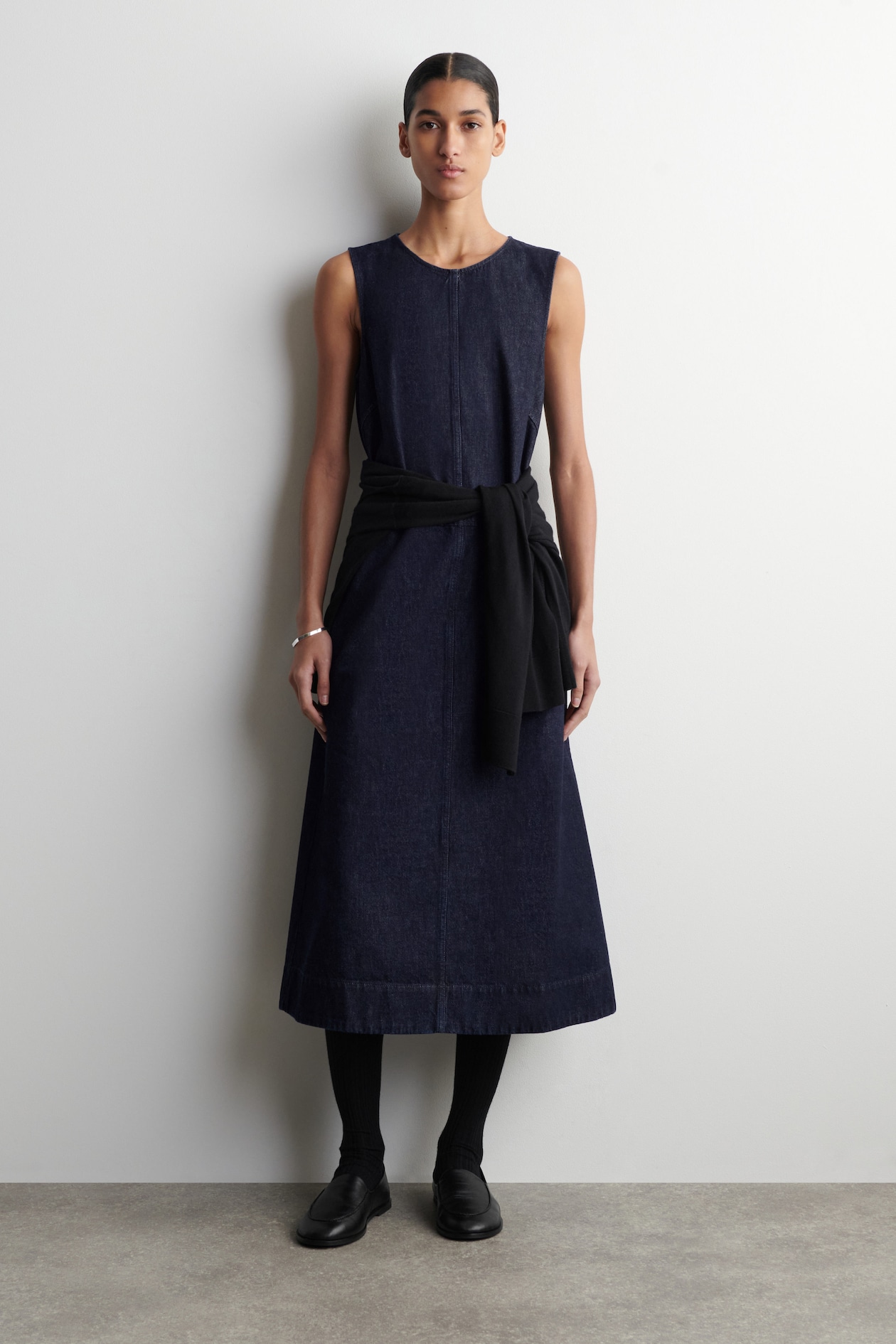 cos brown denim dress TIC TOC DA31612 BRONCETTE Denim Strapless Western Mini Dress BROWN / M