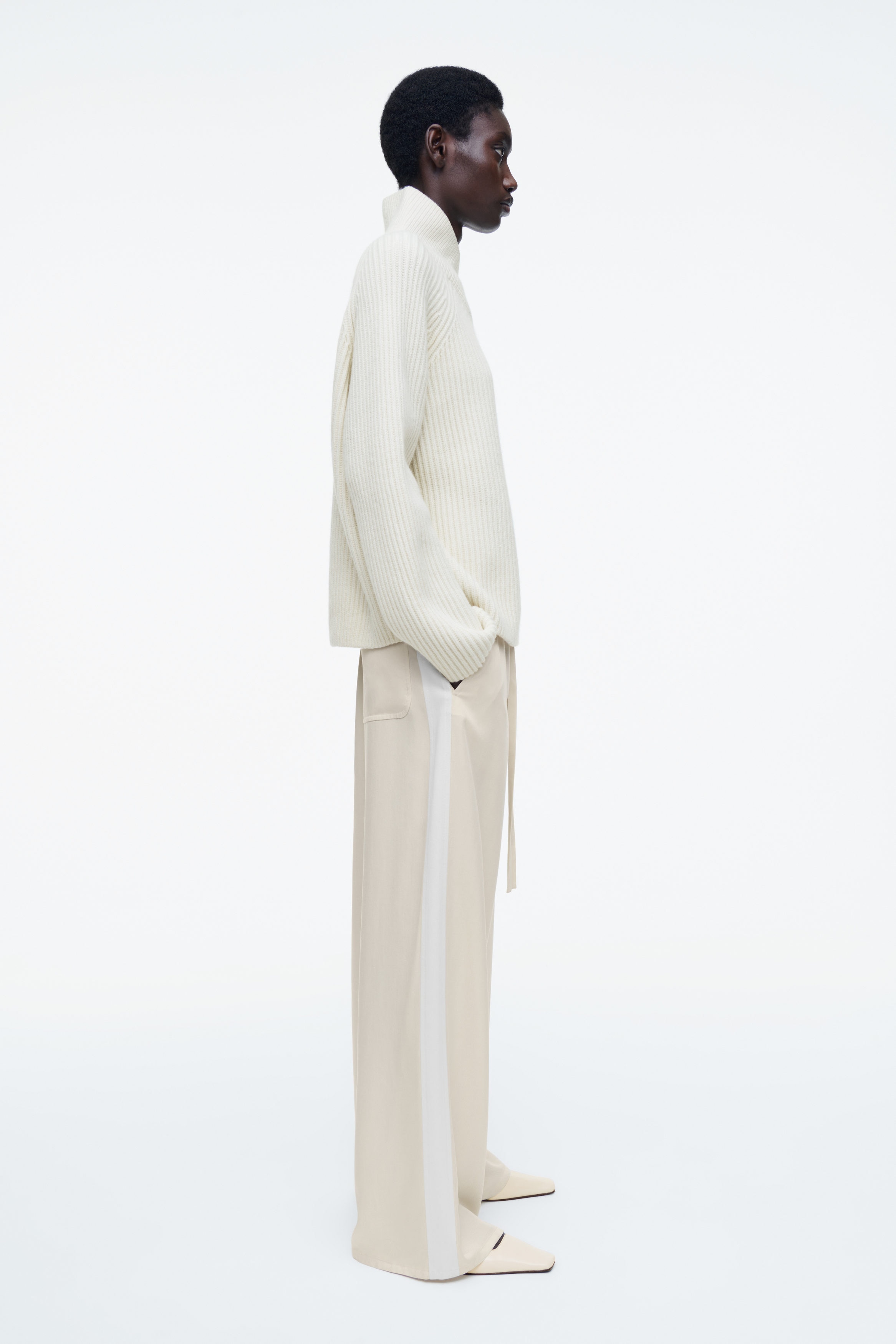 THETOE CHÂTELET KNIT PANTS ivory WOMEN KNITTED PANTS IVORY | Online Outlet | Otrium