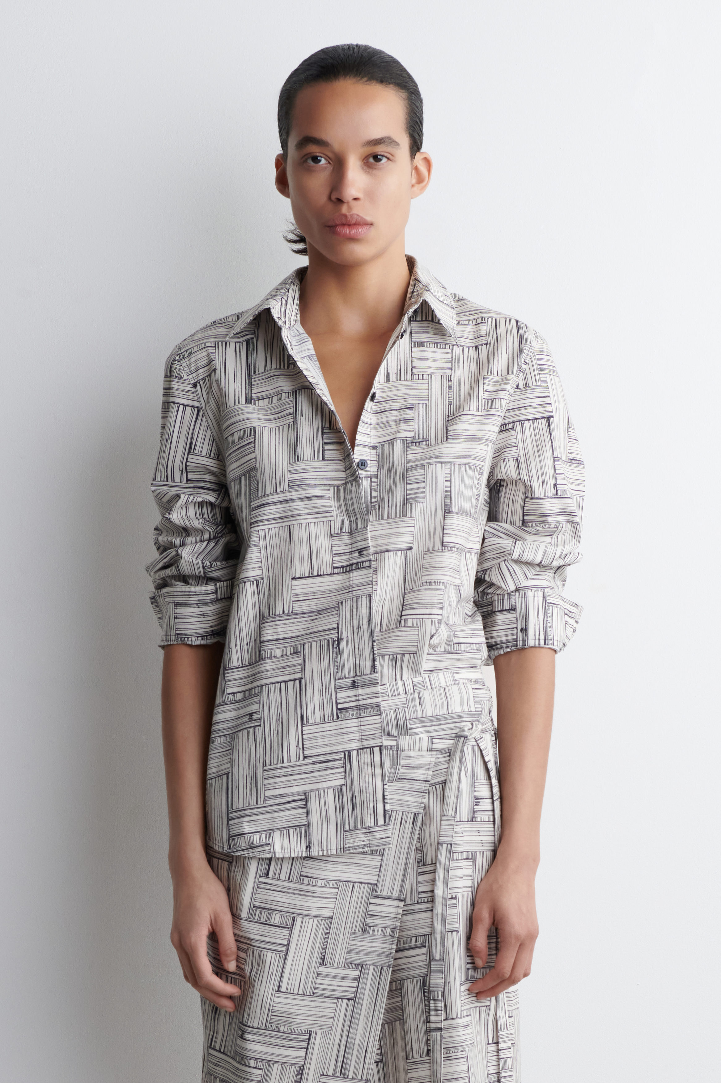 PRINTED COTTON SHIRT