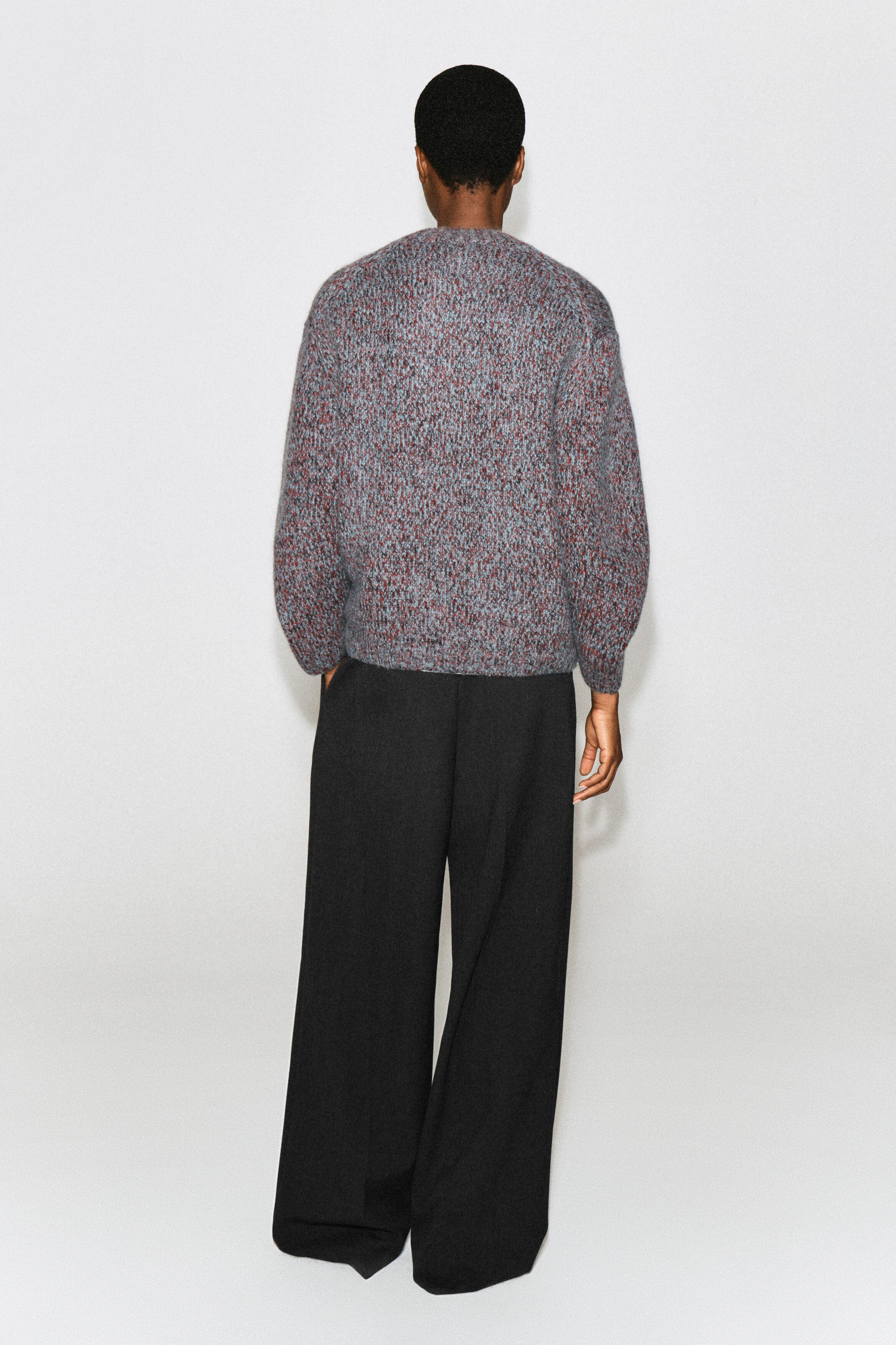 TRI-TONE WOOL-MOHAIR SWEATER - thumbnail 5