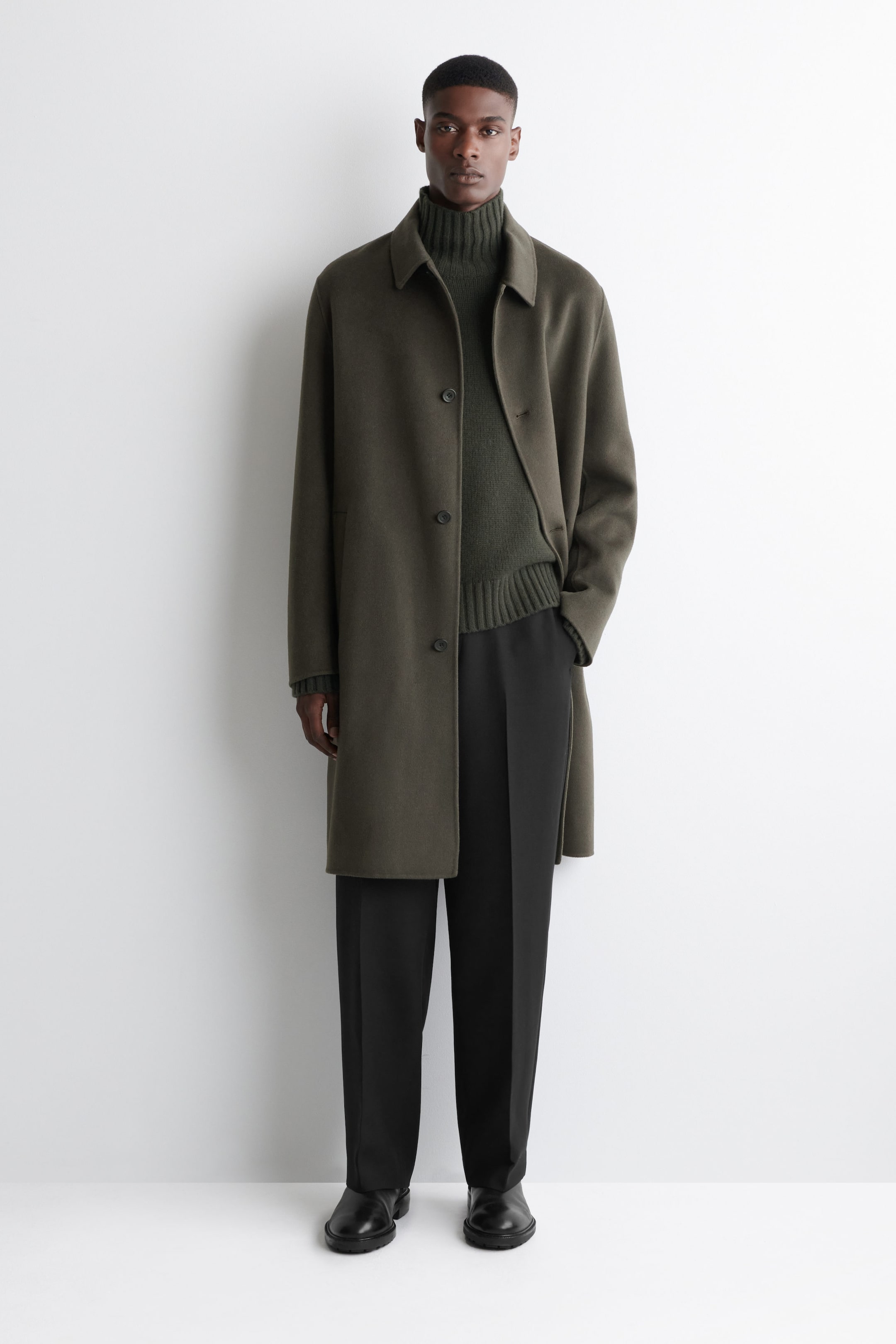 KASCHMIRPULLOVER MIT HOHEM KRAGEN