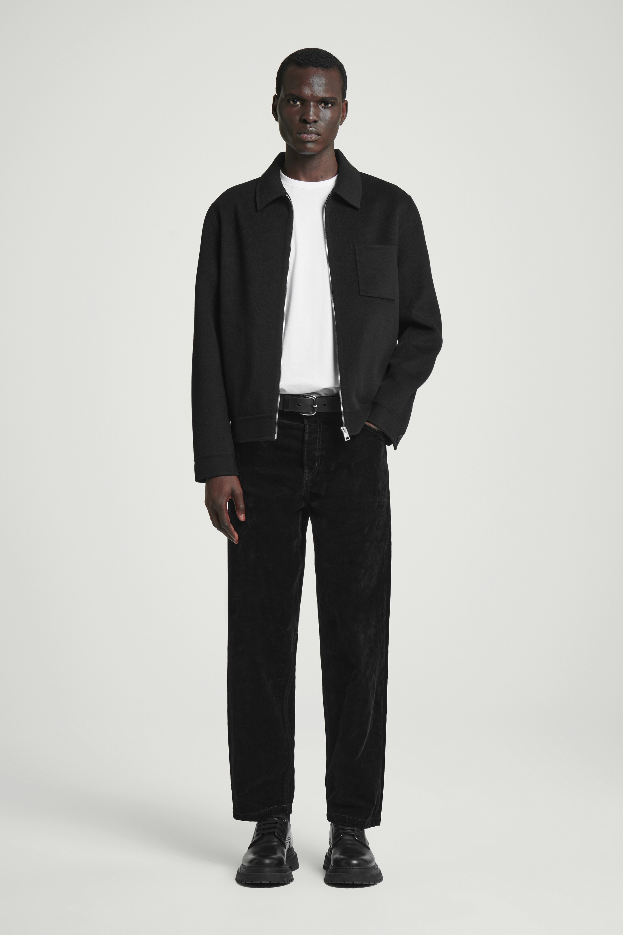 Agrandir l'image: T-SHIRT REGULAR EN COTON BROSSÉ - Blanc - HOMME | H&M CH 2