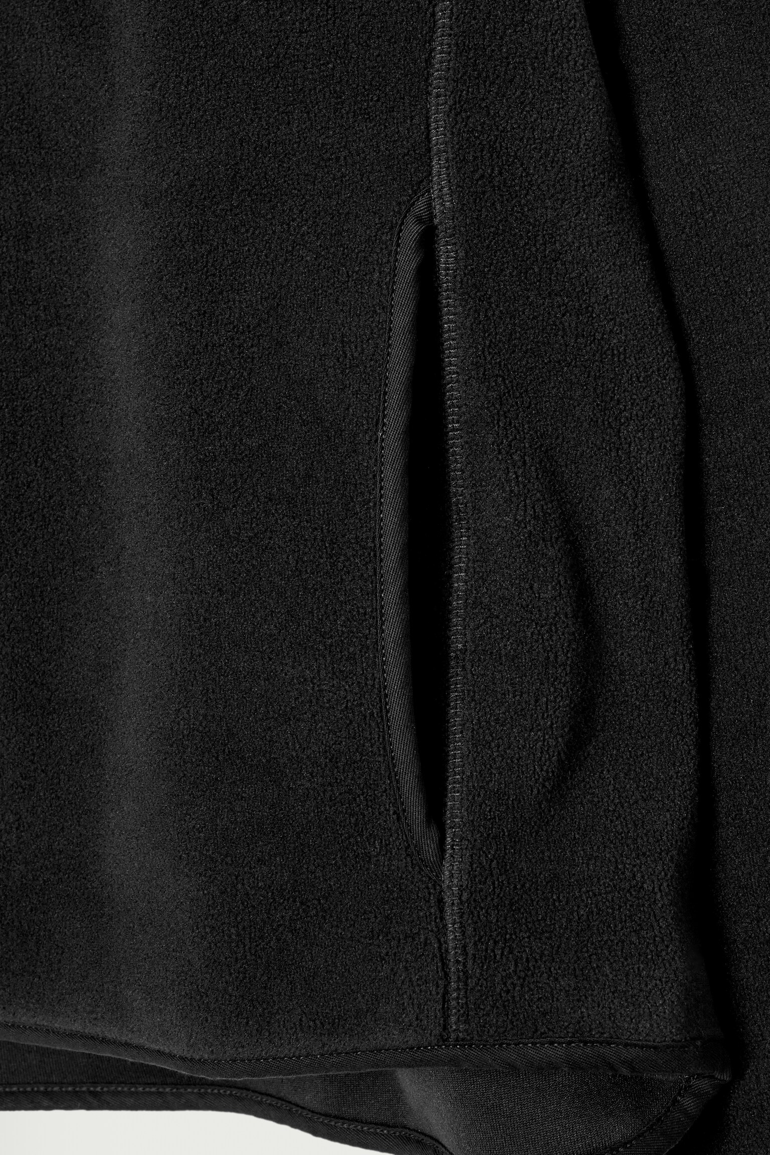 HALF-ZIP POLAR FLEECE JUMPER - BLACK - 3