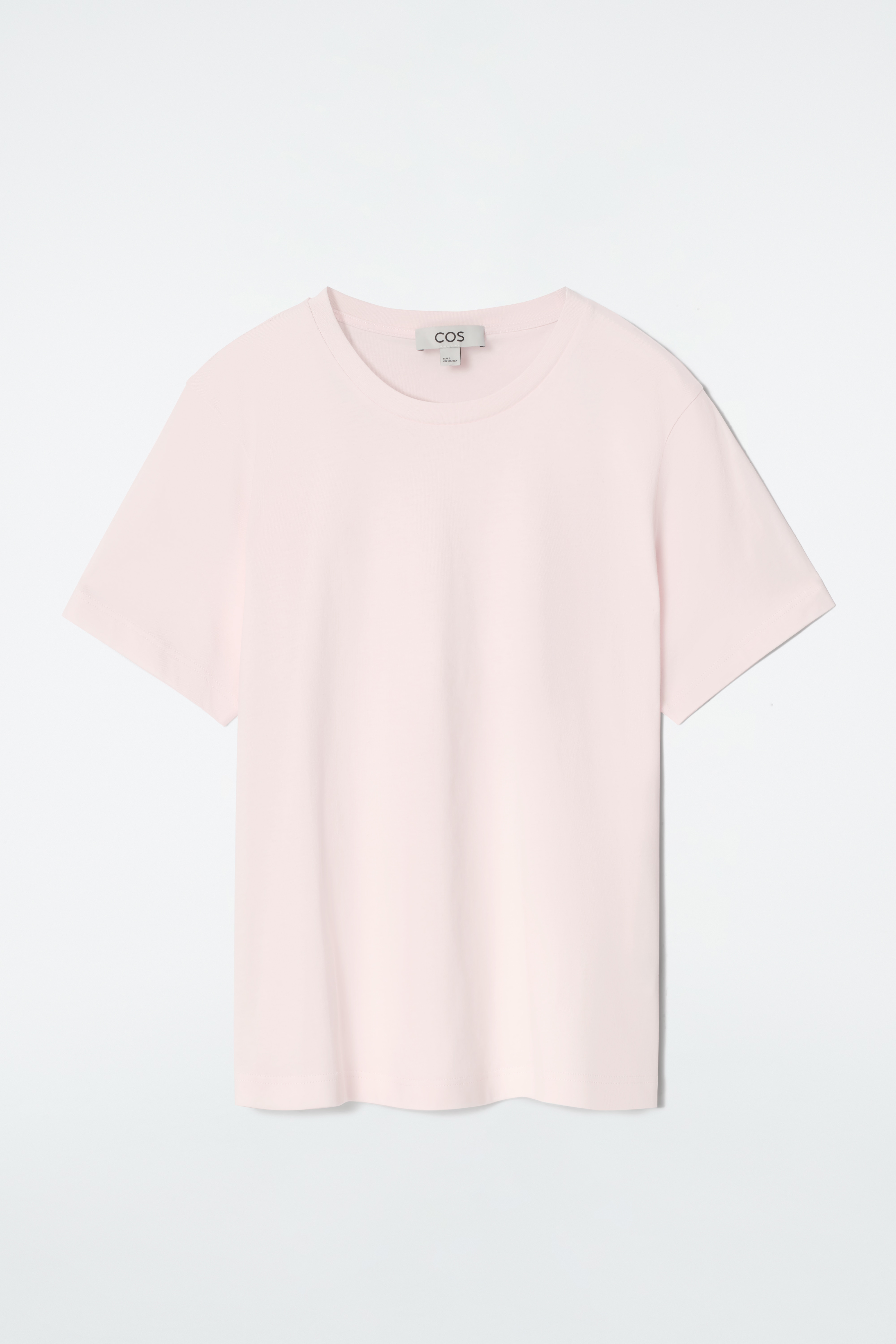 BAVLNĚNÉ TRIČKO S KULATÝM VÝSTŘIHEM - SVĚTLE RŮŽOVÁ/TMAVĚ HNĚDÁ/SVĚTLEMODRÁ/TMAVÁ KHAKI/BÍLÁ / PRUHOVANÁ/SVĚTLE ŠEDÝ MELÍR/TMAVĚ MODRÁ/SVĚTLE ŽLUTÁ/ČERNÁ/ŠEDÁ MELANGE/BÍLÁ