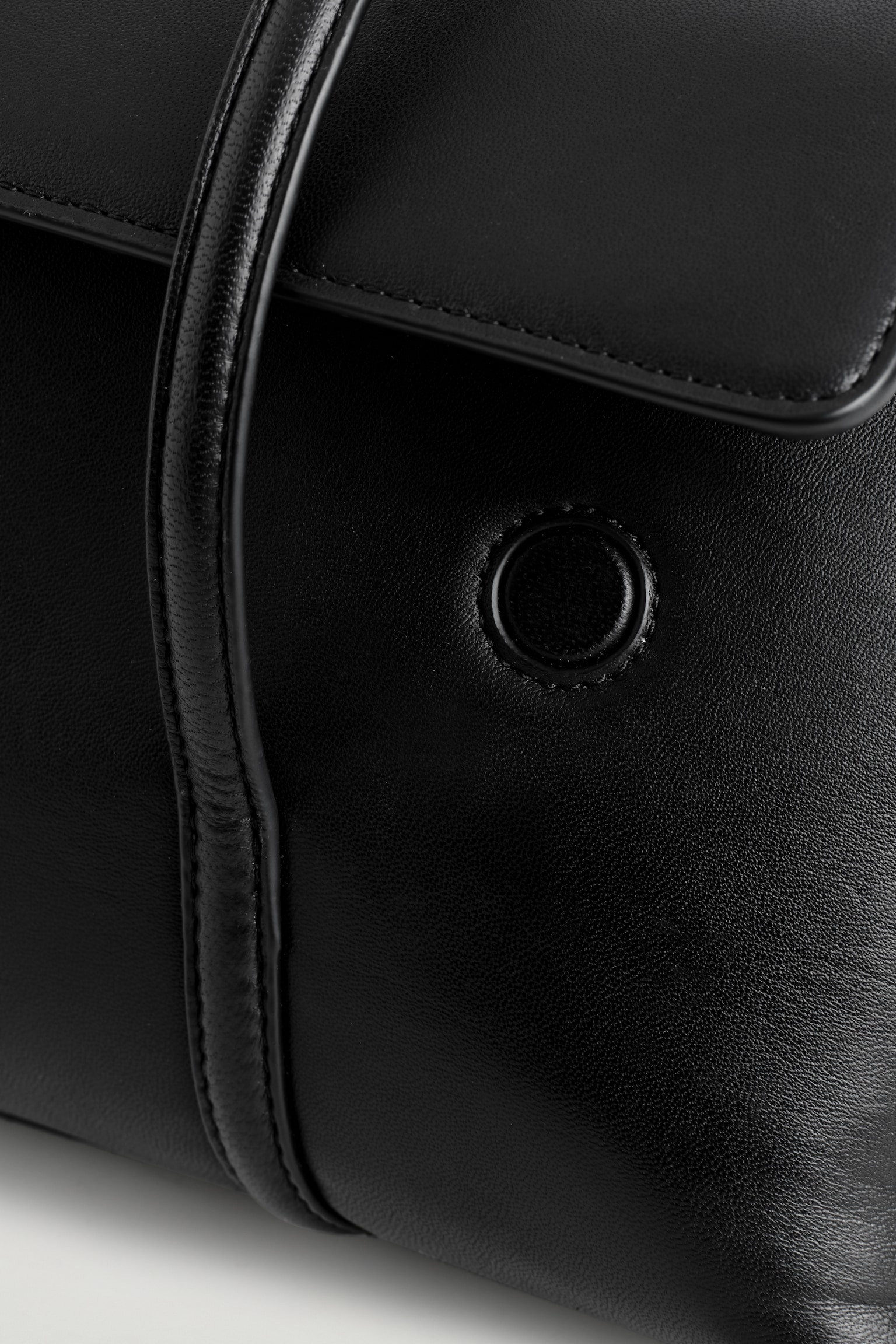 GEANTĂ NOUVEAU DE UMĂR - PIELE - NEGRU - 3