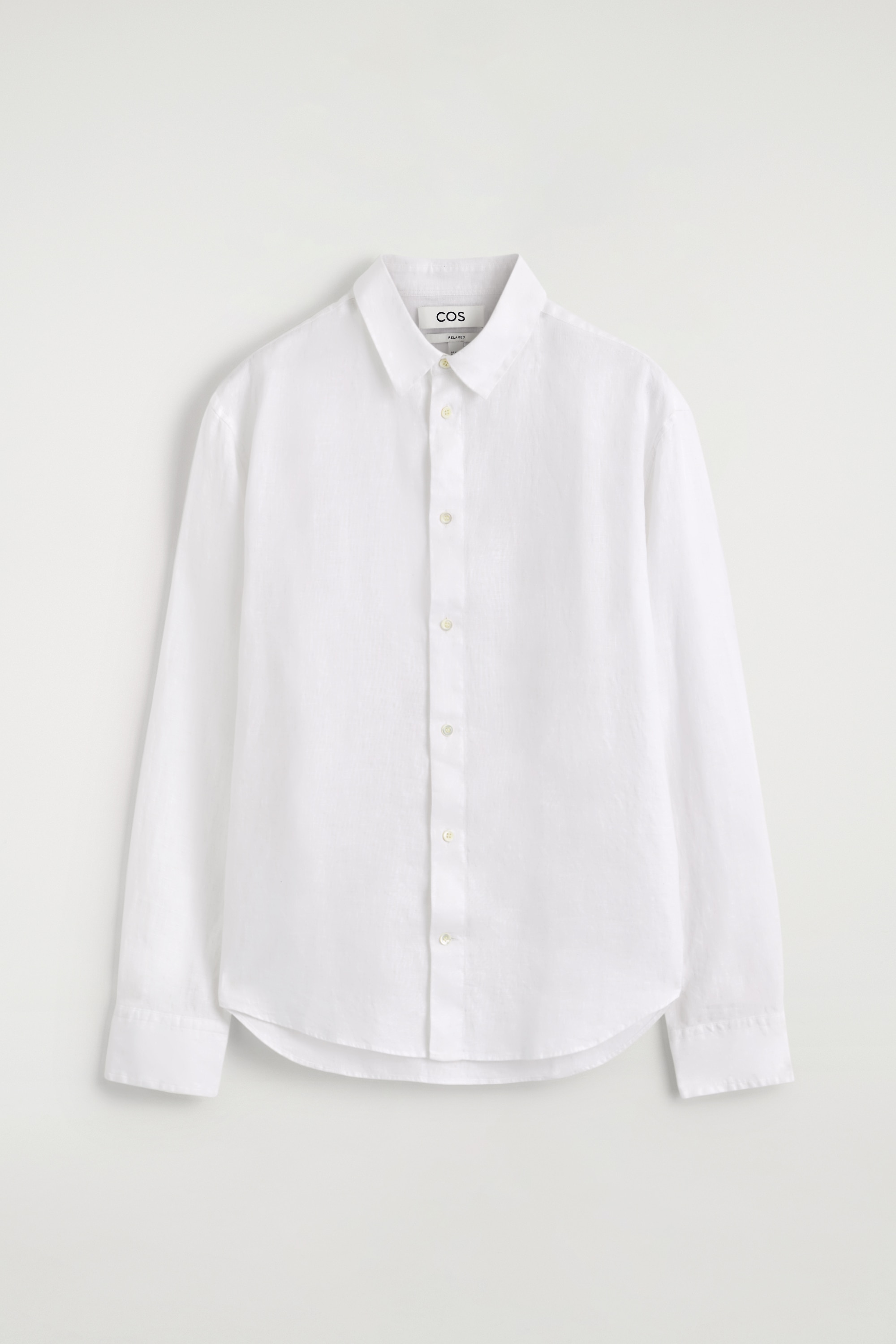 LOSSE LINNEN BLOUSE-WIT