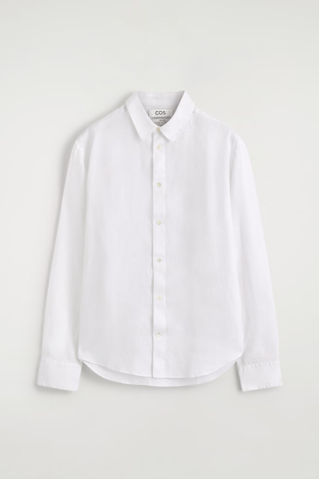 LOCKERES LEINENHEMD - WEISS/NAVYBLAU/BEIGE/GESTREIFT/HELLBLAU/GESTREIFT/WEISS/GELB/GESTREIFT - 1