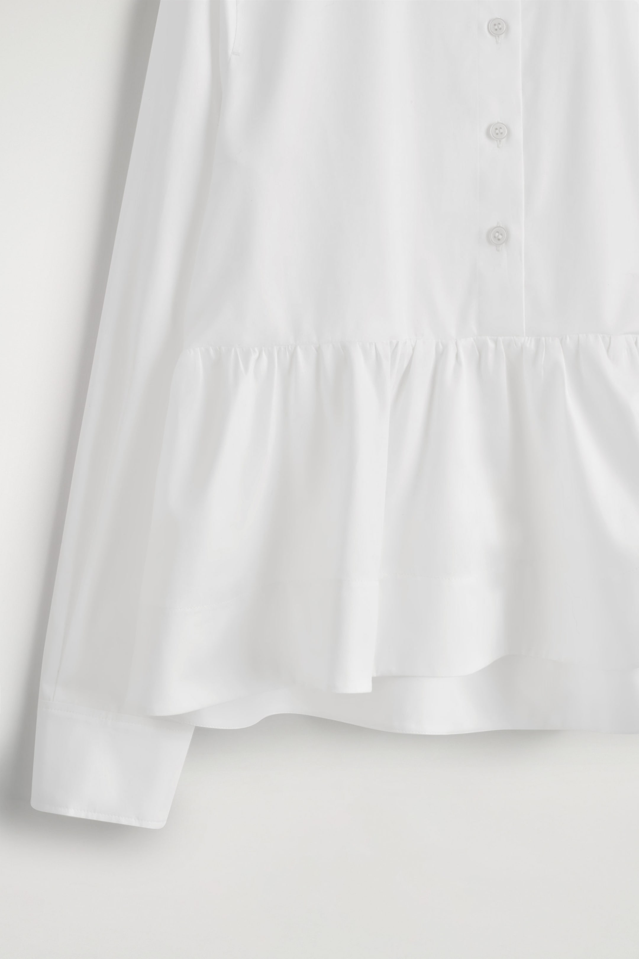 PEPLUM COTTON SHIRT
