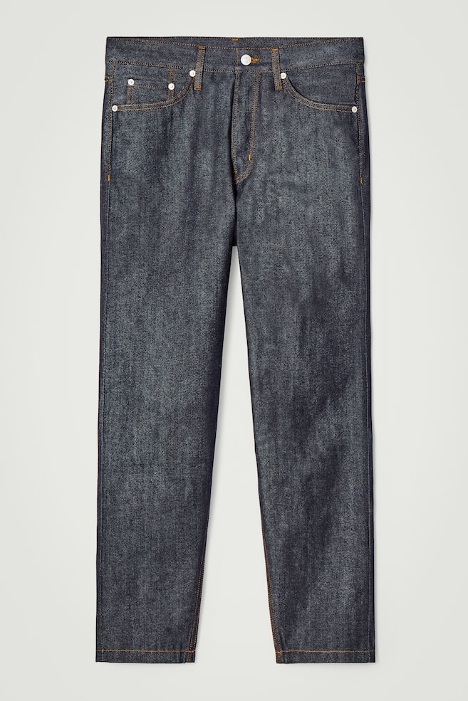 MARGIN RAW SELVEDGE TAPERED JEANS - INDIGO - 1