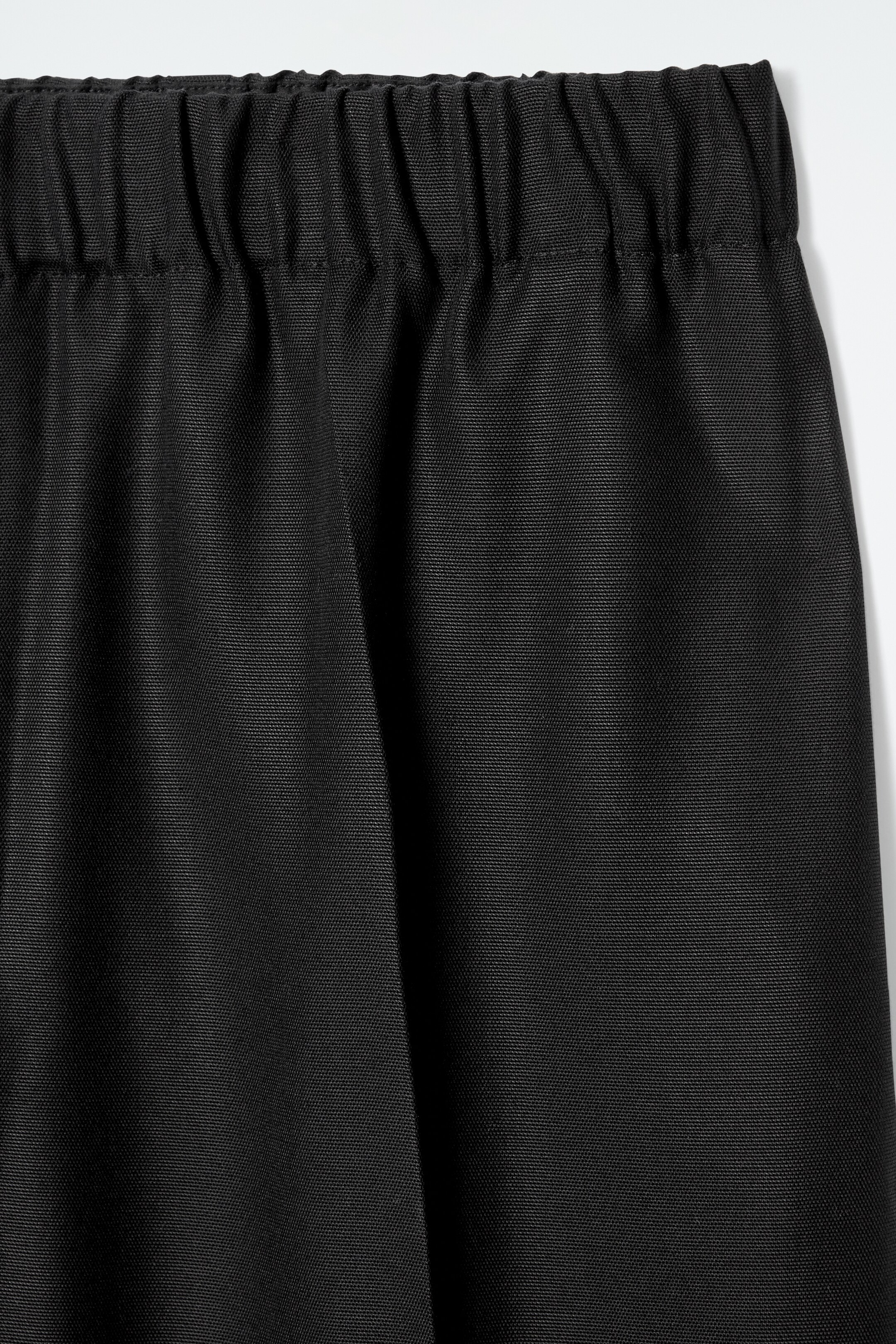 View larger image: ELASTICATED STRAIGHT-LEG TROUSERS - BLACK - Ladies | H&M GB 6