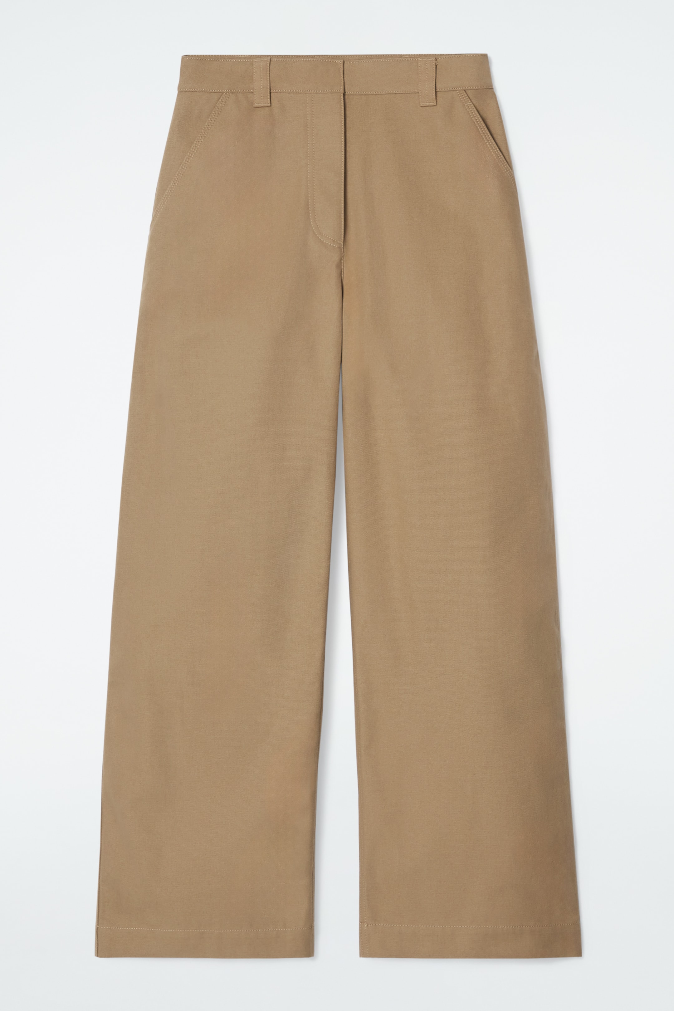 Agrandir l'image: PANTALON WORKWEAR LARGE EN TOILE - BEIGE - FEMME | H&M CH 1