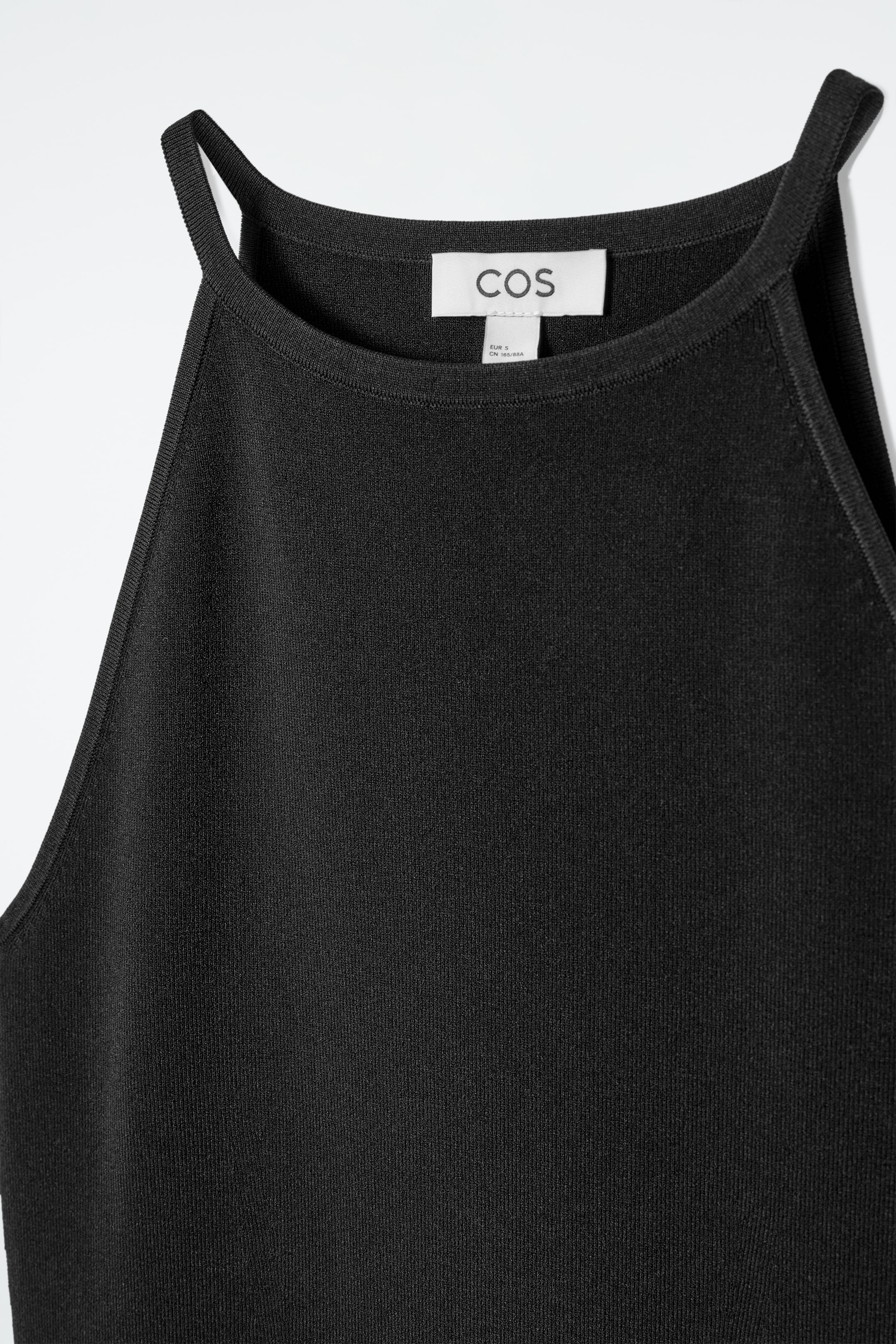 Ingrandisci l'immagine: CONTOURED KNITTED MIDI DRESS - BLACK - DONNA | H&M CH 6