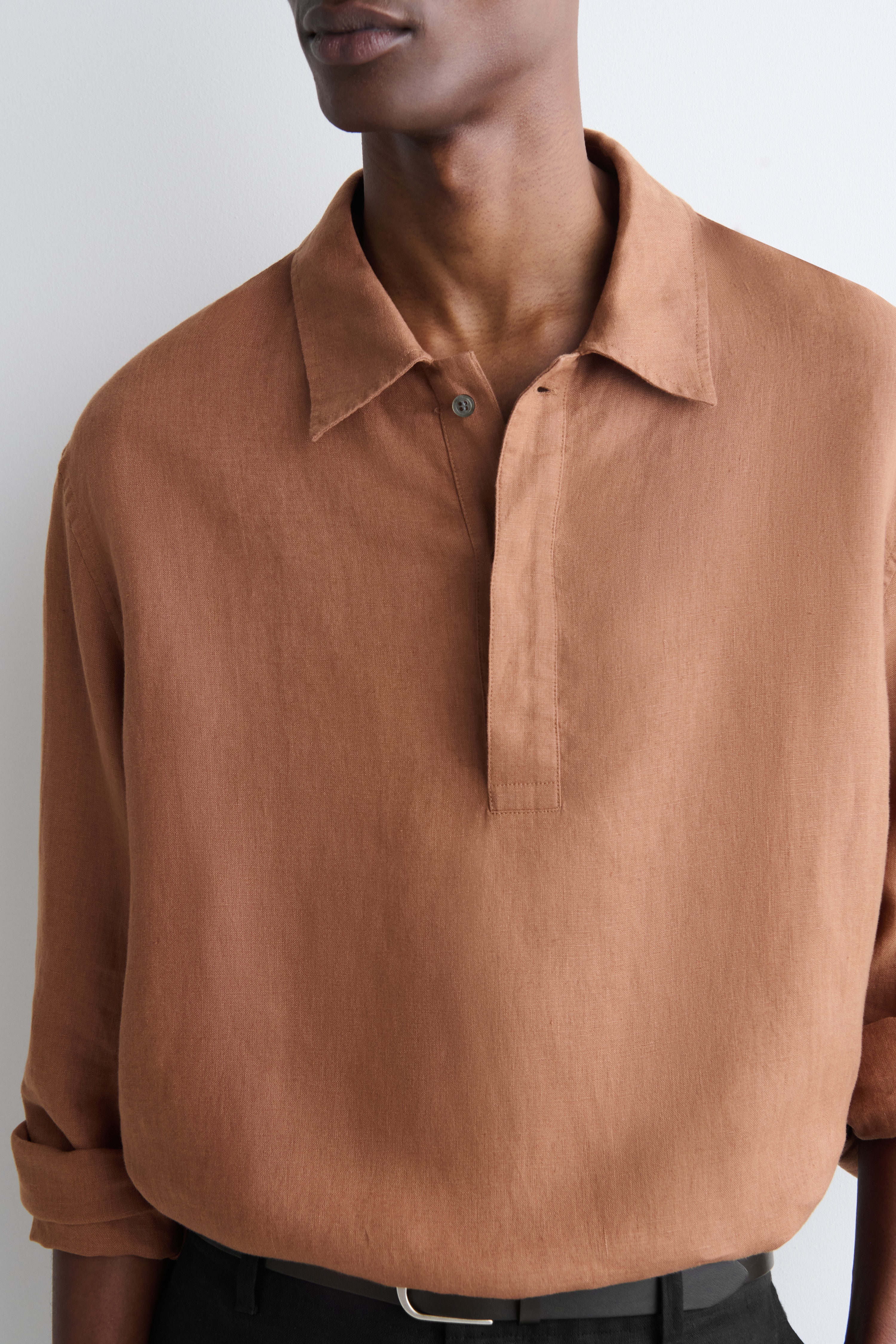 LINEN POPOVER SHIRT