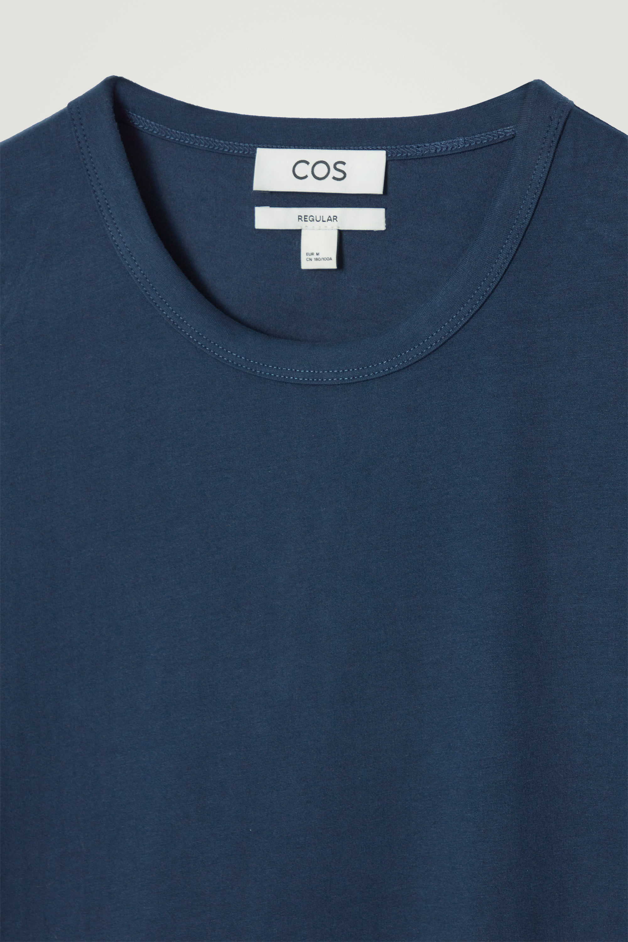 REGULAR BRUSHED-COTTON SHIRT - NAVY | COS US