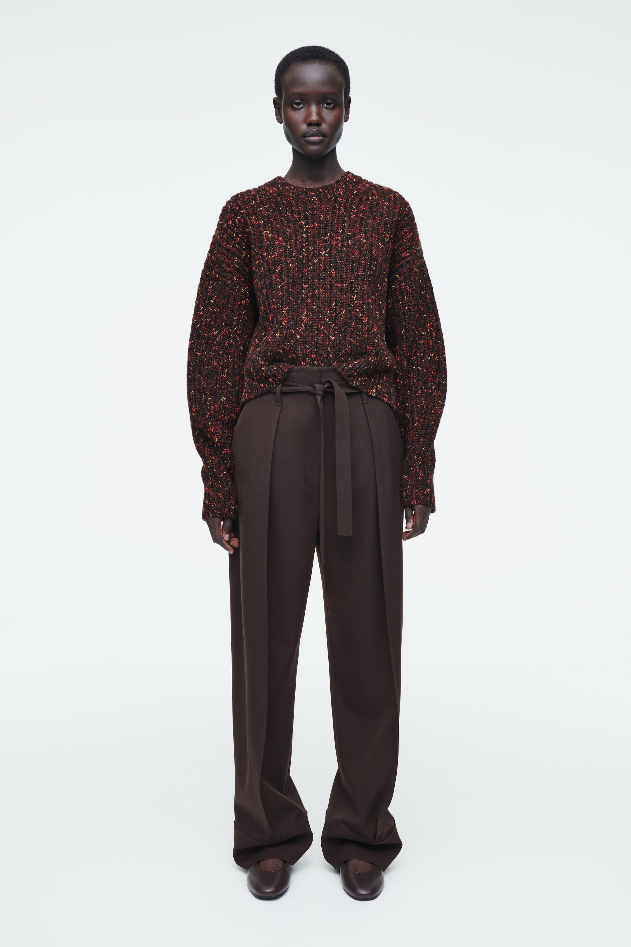 FLECKED MERINO WOOL JUMPER
