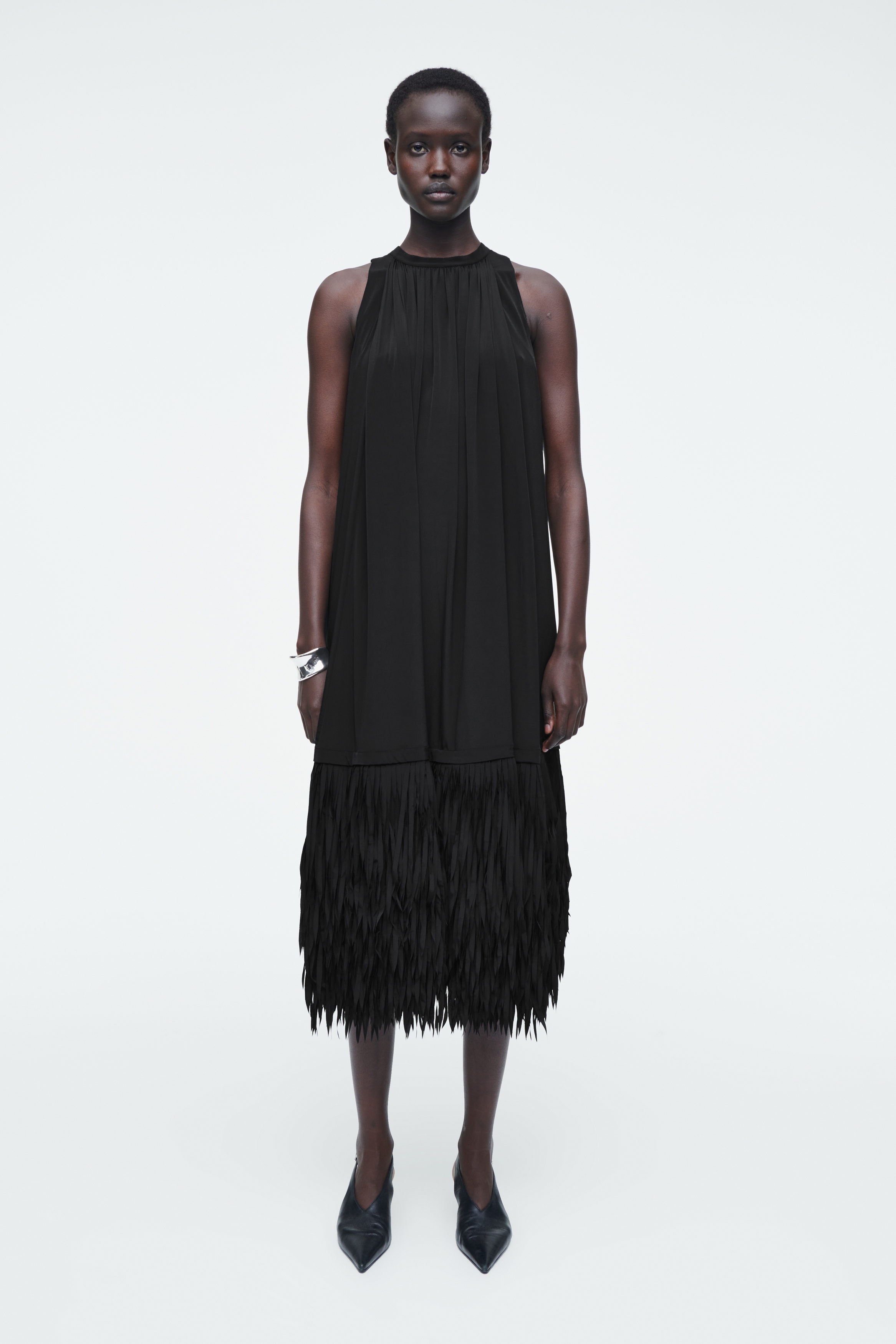 【最終値下げ】acka / lame fringe puff dress Latifa Fringe Caftan Dress – unmatchedbyu