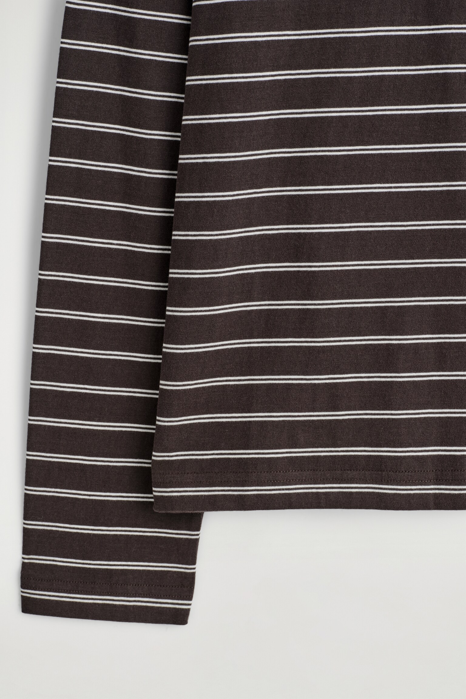 24/7 LONG-SLEEVED T-SHIRT - BROWN / STRIPED/WHITE - 6