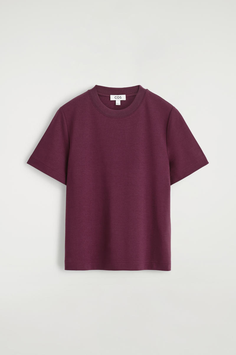 Cos Clean Cut T-shirt In Purple