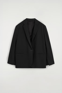 ENKELKNÄPPT KAVAJ I TWILL
