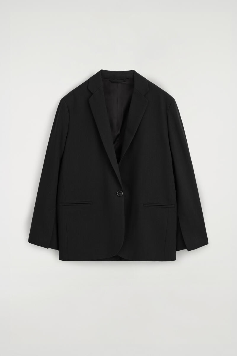 Twill Single-Breasted Blazer