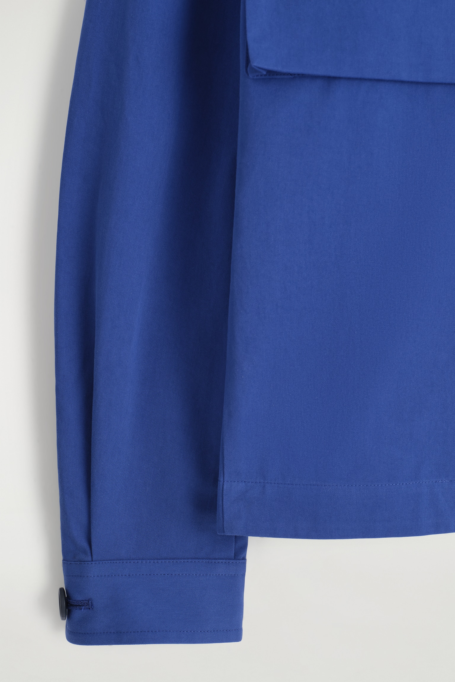 SOBRECAMISA UTILITY EN SARGA DE ALGODÓN - AZUL - 3