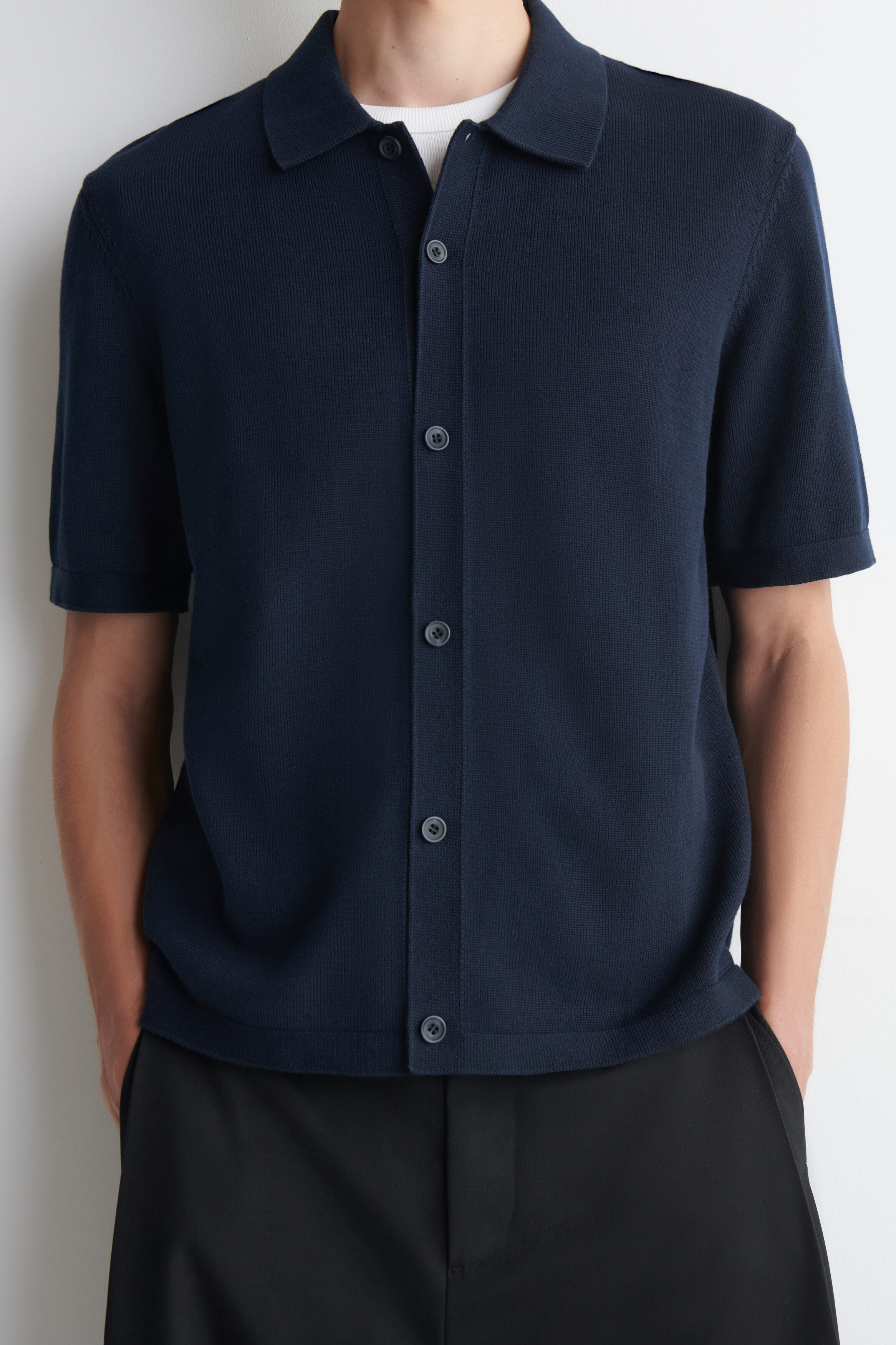 KNITTED COTTON SHIRT - thumbnail 2