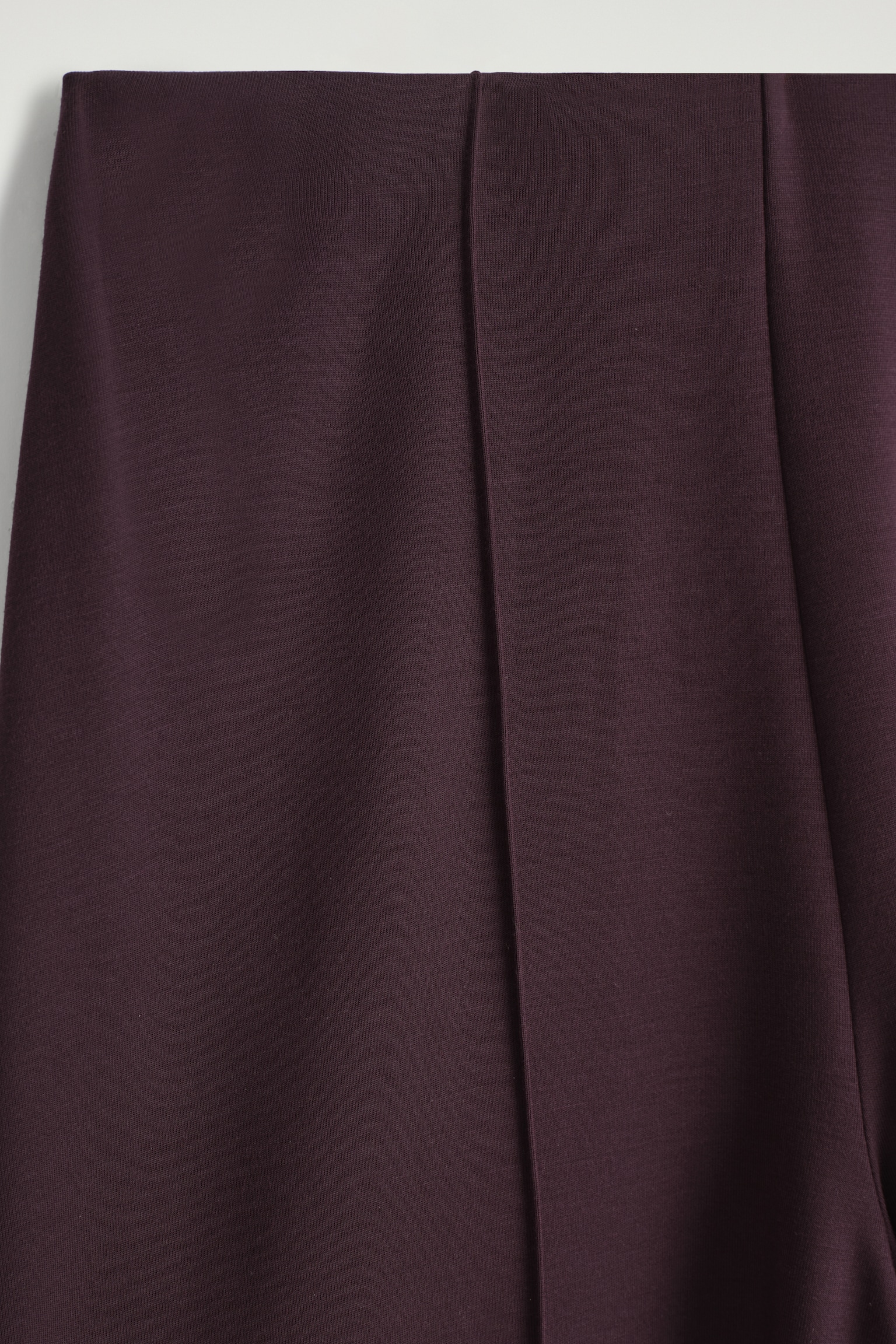 MODAL WIDE-LEG TROUSERS - BURGUNDY/NAVY - 3