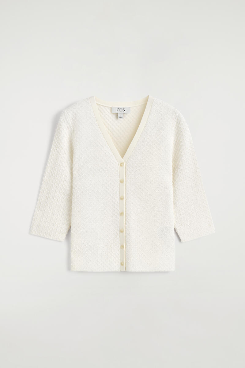 Jacquard-Knit Cardigan