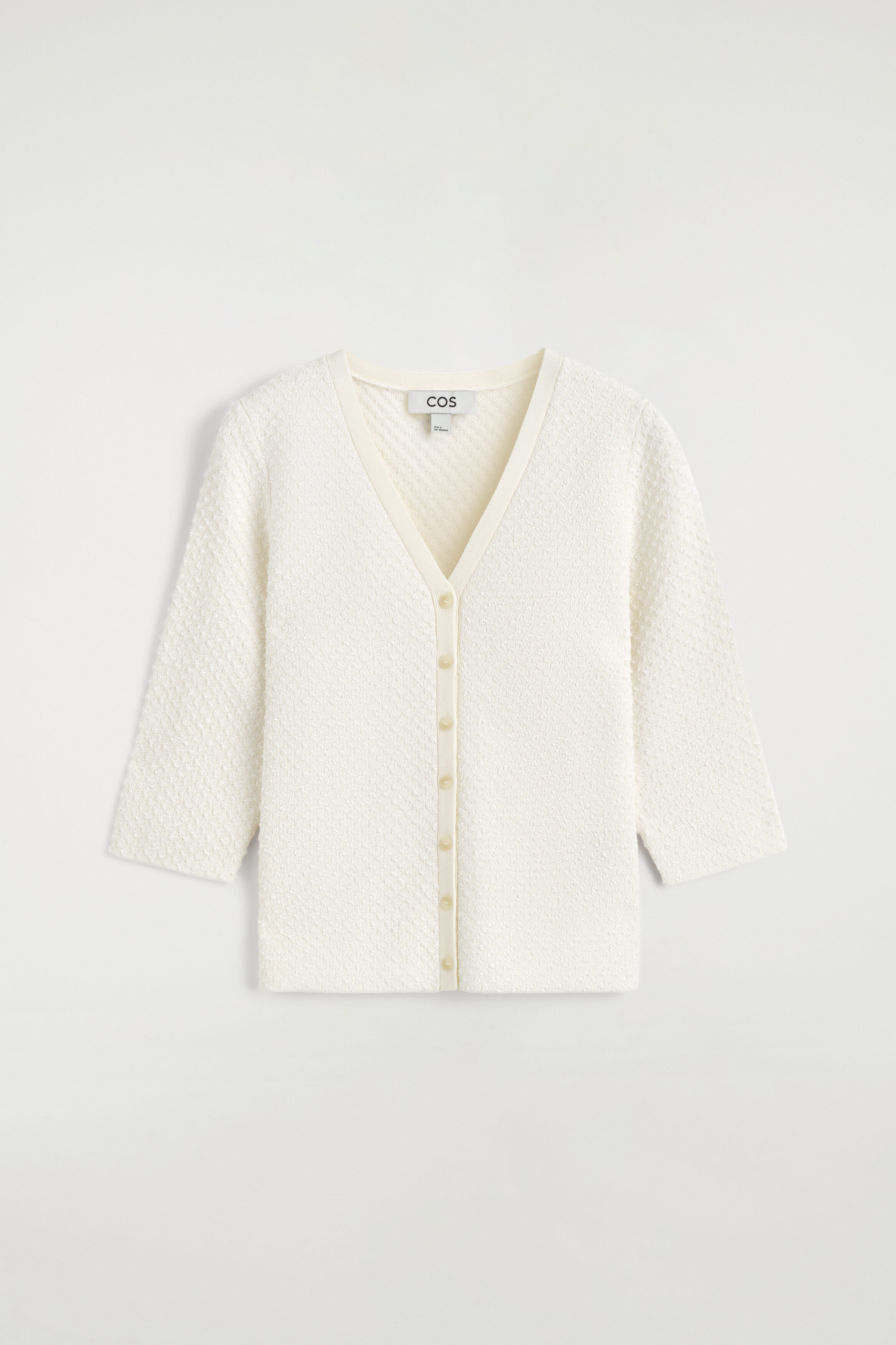トップス jacquard knit cardigan JACQUARD-KNIT CARDIGAN - CREAM | COS US