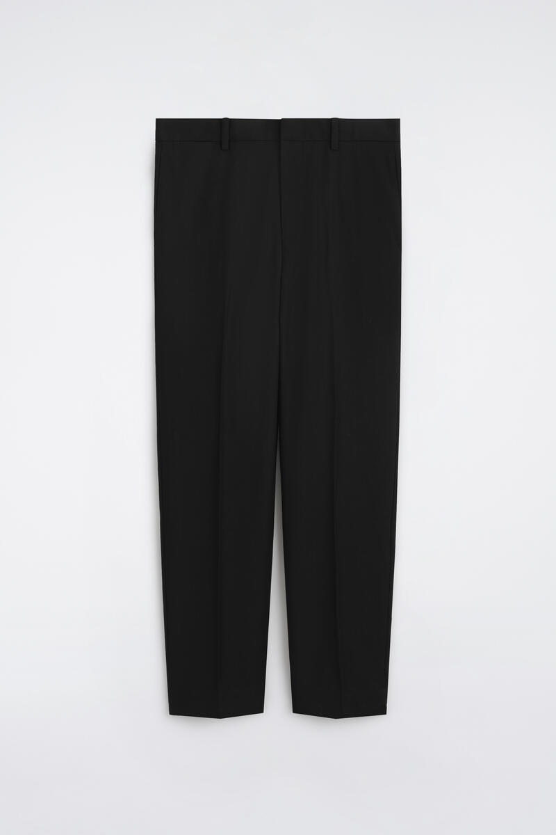 Wool Regular-Fit Straight-Leg Pants