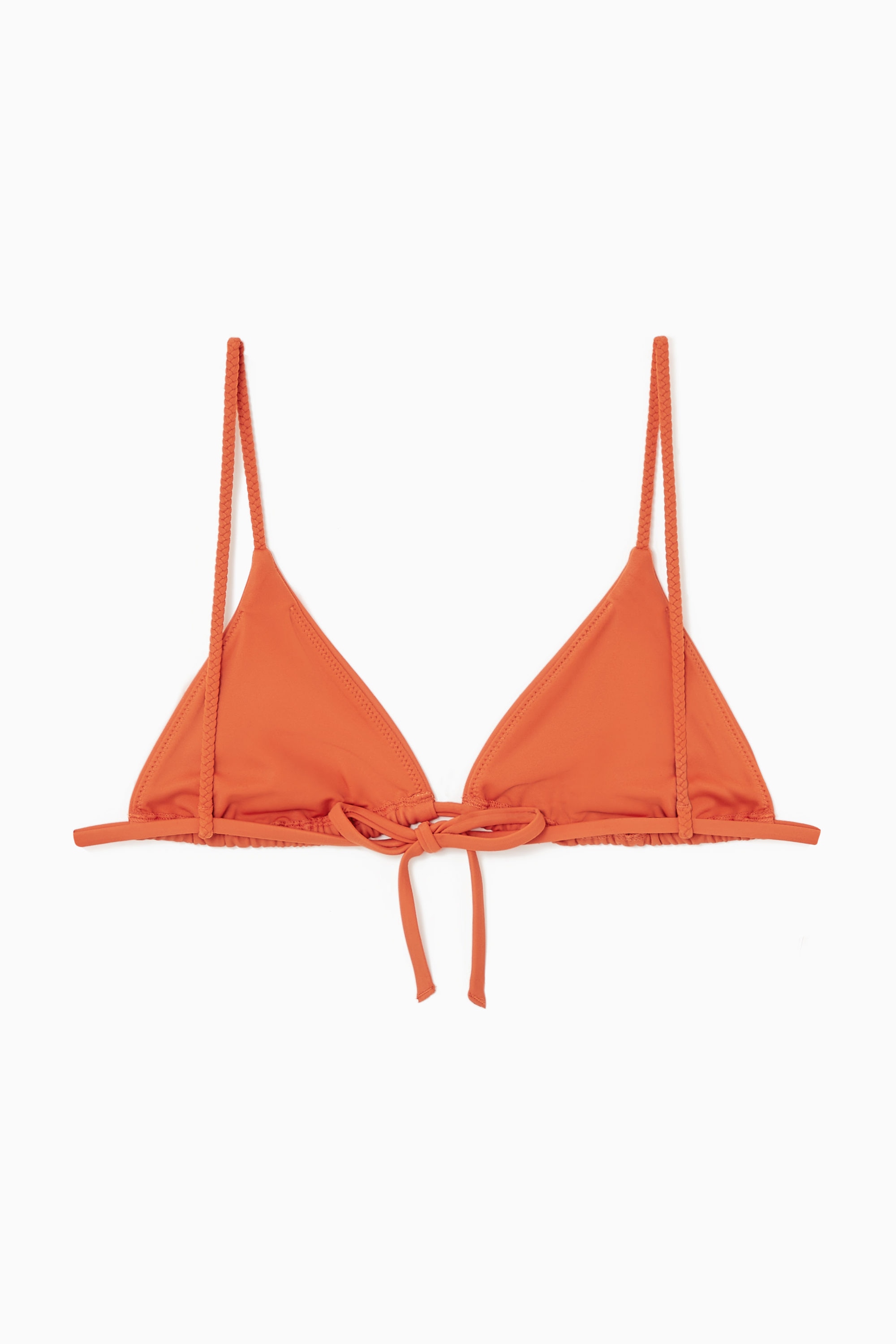 TRIANGLE BIKINI TOP - ORANGE | COS