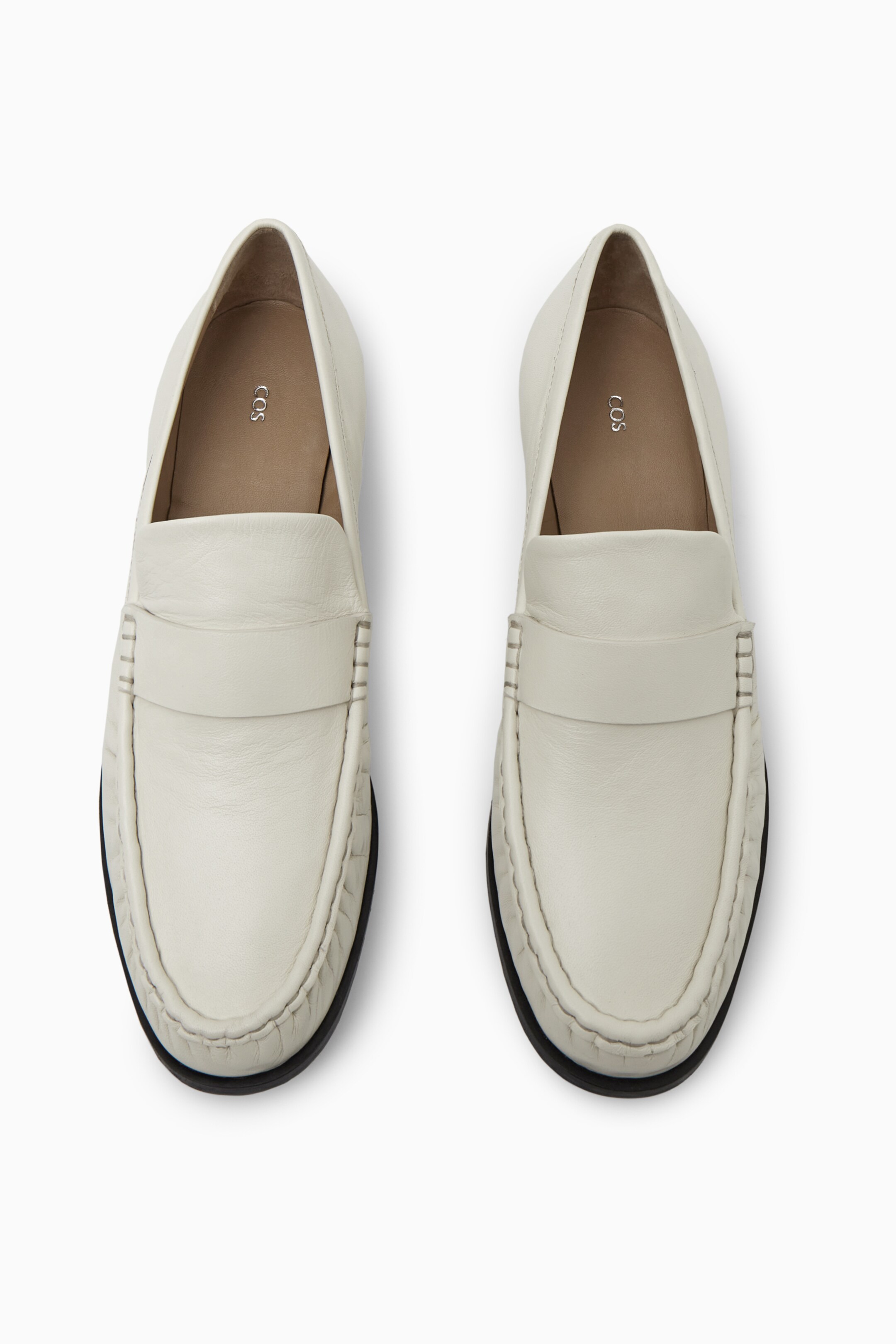 Zobacz większy obraz: LEATHER LOAFERS - ZŁAMANA BIEL - ONA | H&M PL 3