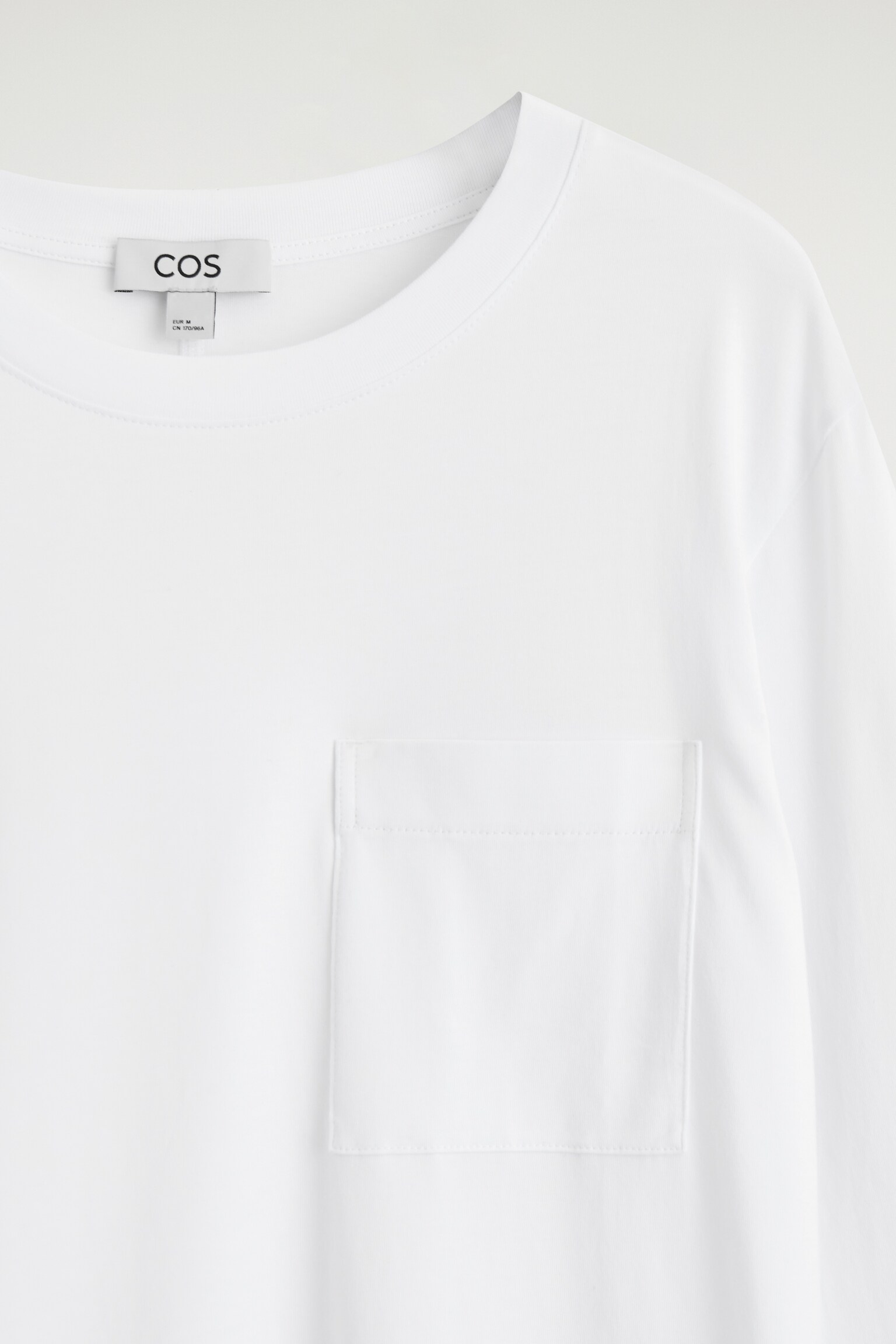 T-SHIRT À MANCHES LONGUES EN COTON - BLANC/GRIS CHINÉ - 4